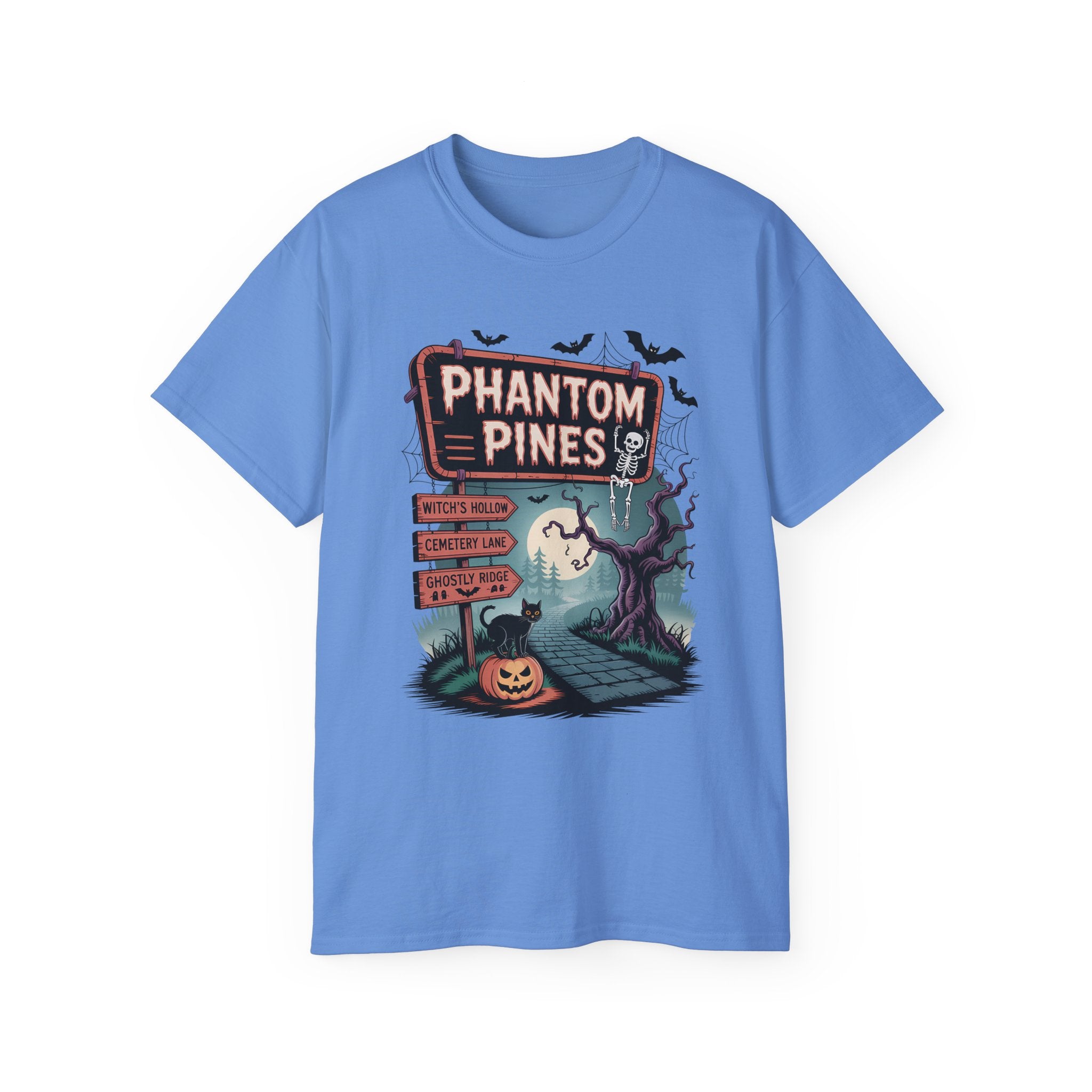 Halloween Phantom Pines Spooky Skeleton Tee | Gallory Hive