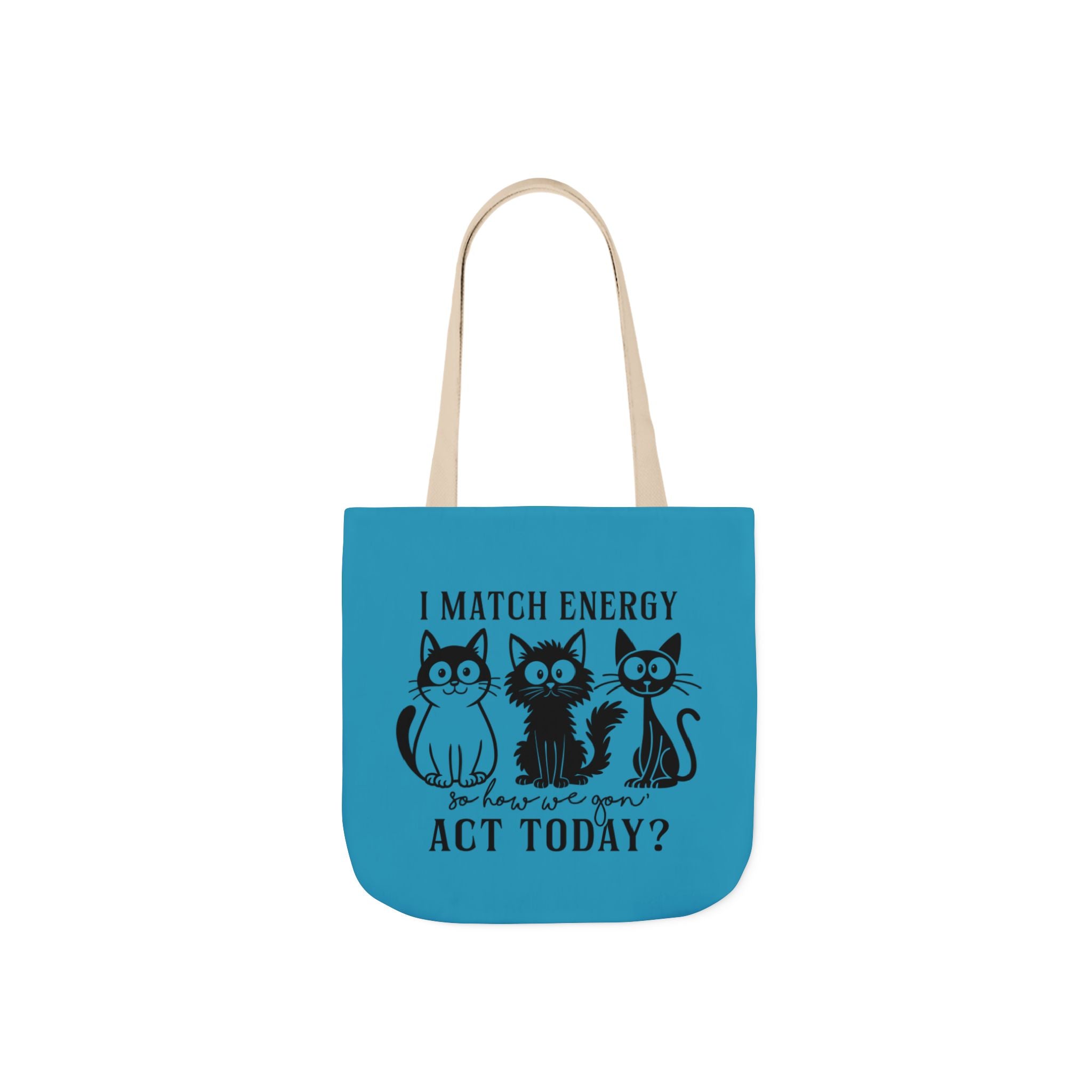 Cute Turquoise Canvas Tote – Reusable Bag