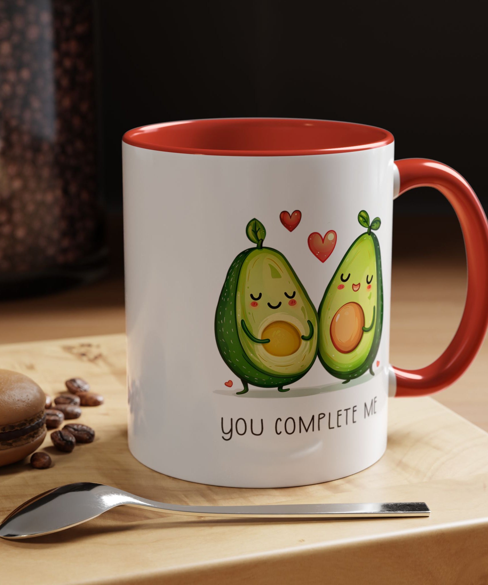 Funny Avocado Couple Ceramic Coffee Mug | Gallory Hive