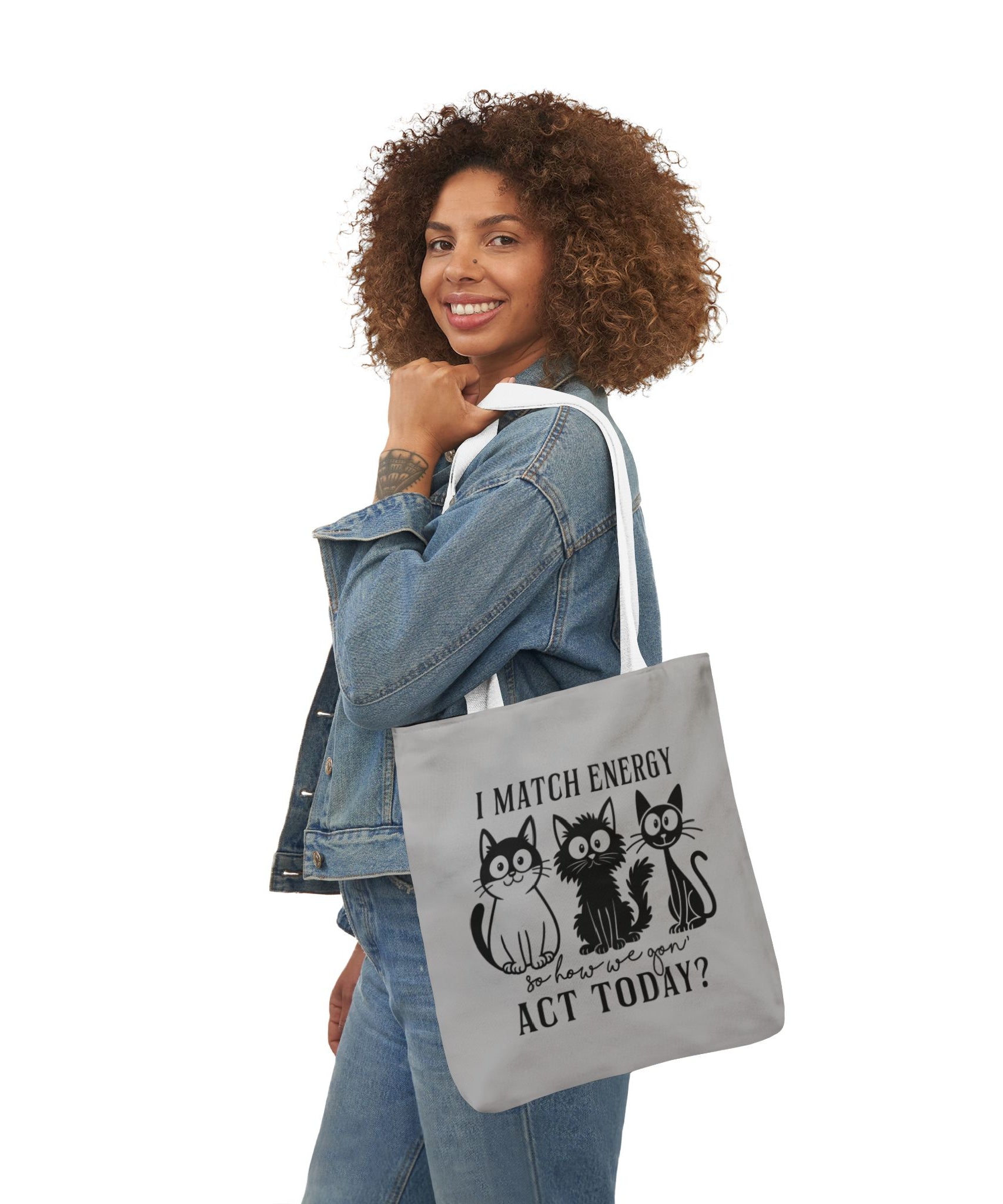 Gift for Cat Lovers – Light Grey Tote Bag