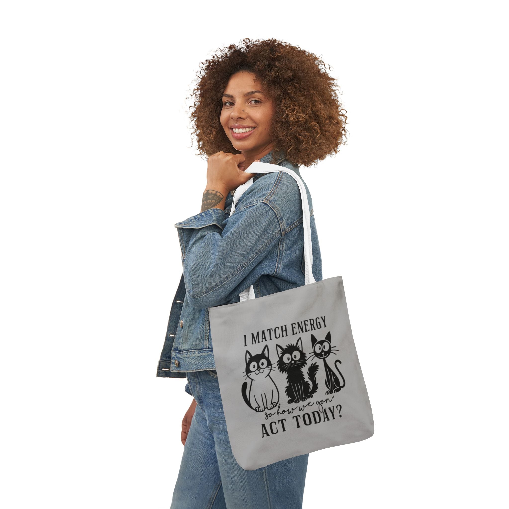 Gift for Cat Lovers – Light Grey Tote Bag