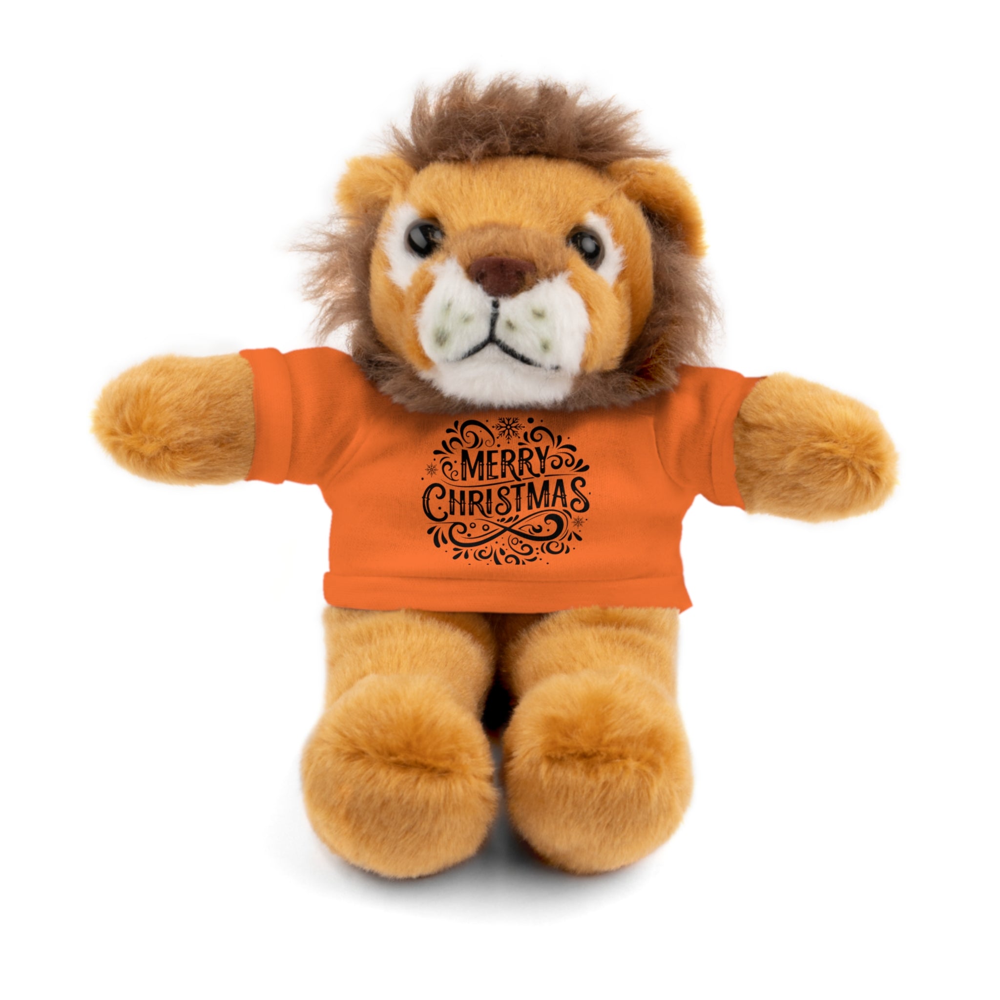 Festive Merry Christmas Stuffed Lion | Gallory Hive