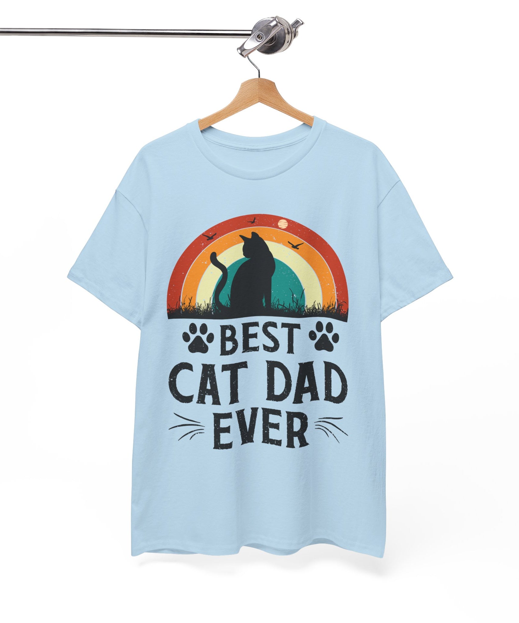 Best Cat Dad Ever T-Shirt Retro | Gallory Hive