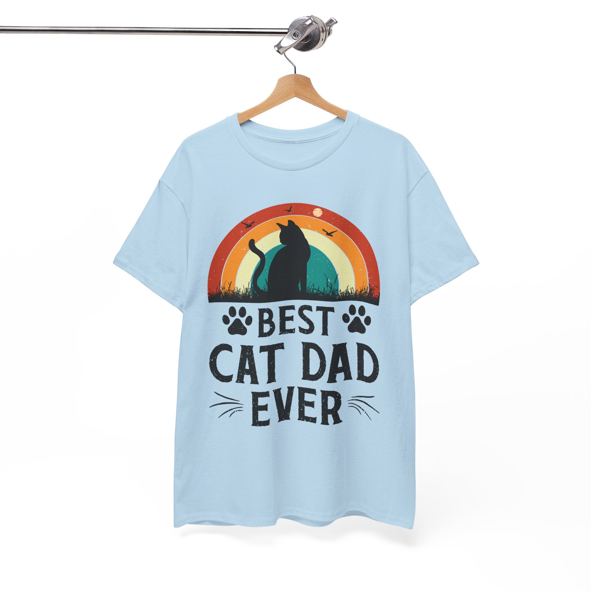 Best Cat Dad Ever T-Shirt Retro | Gallory Hive