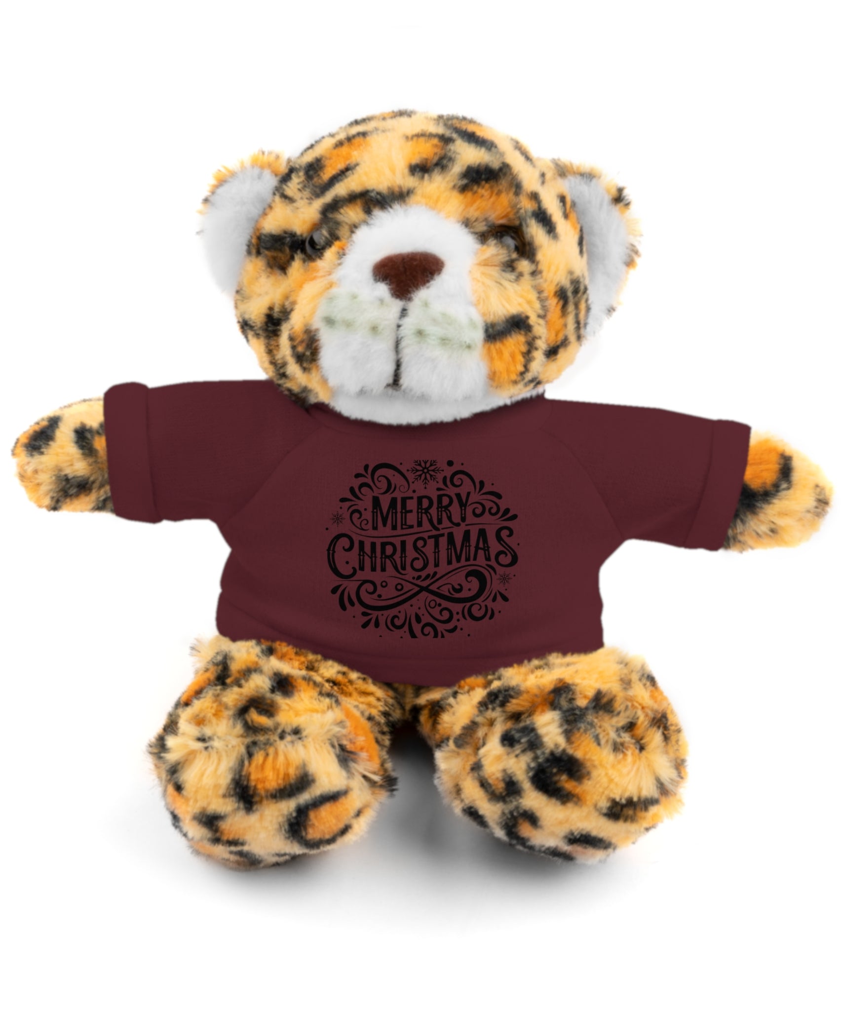 Festive Merry Christmas Stuffed Jaguar | Gallory Hive