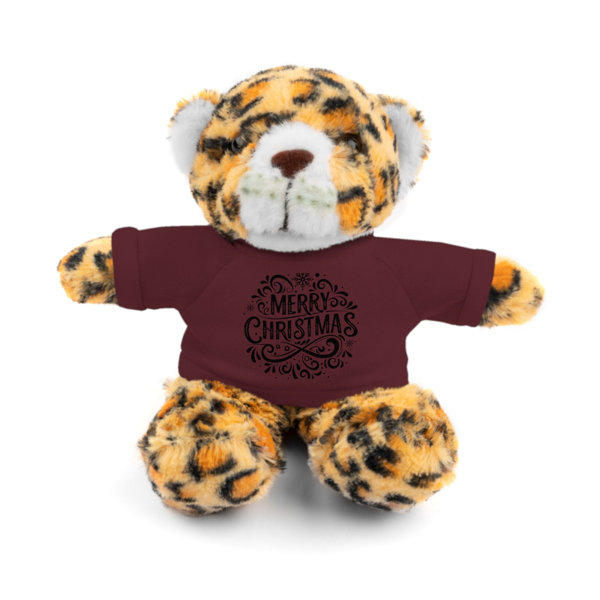 Festive Merry Christmas Stuffed Jaguar | Gallory Hive