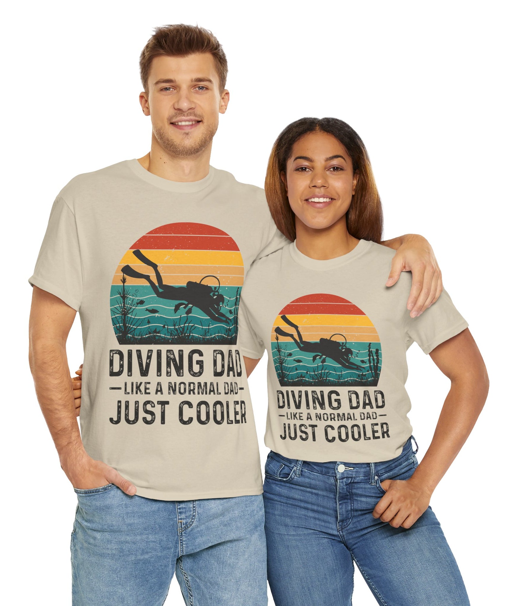 Diving Dad T-Shirt - Retro Scuba Design