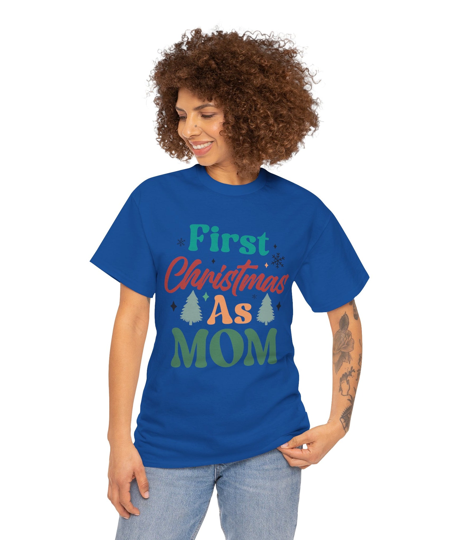 First Christmas as Mom T-Shirt | Gallory Hive