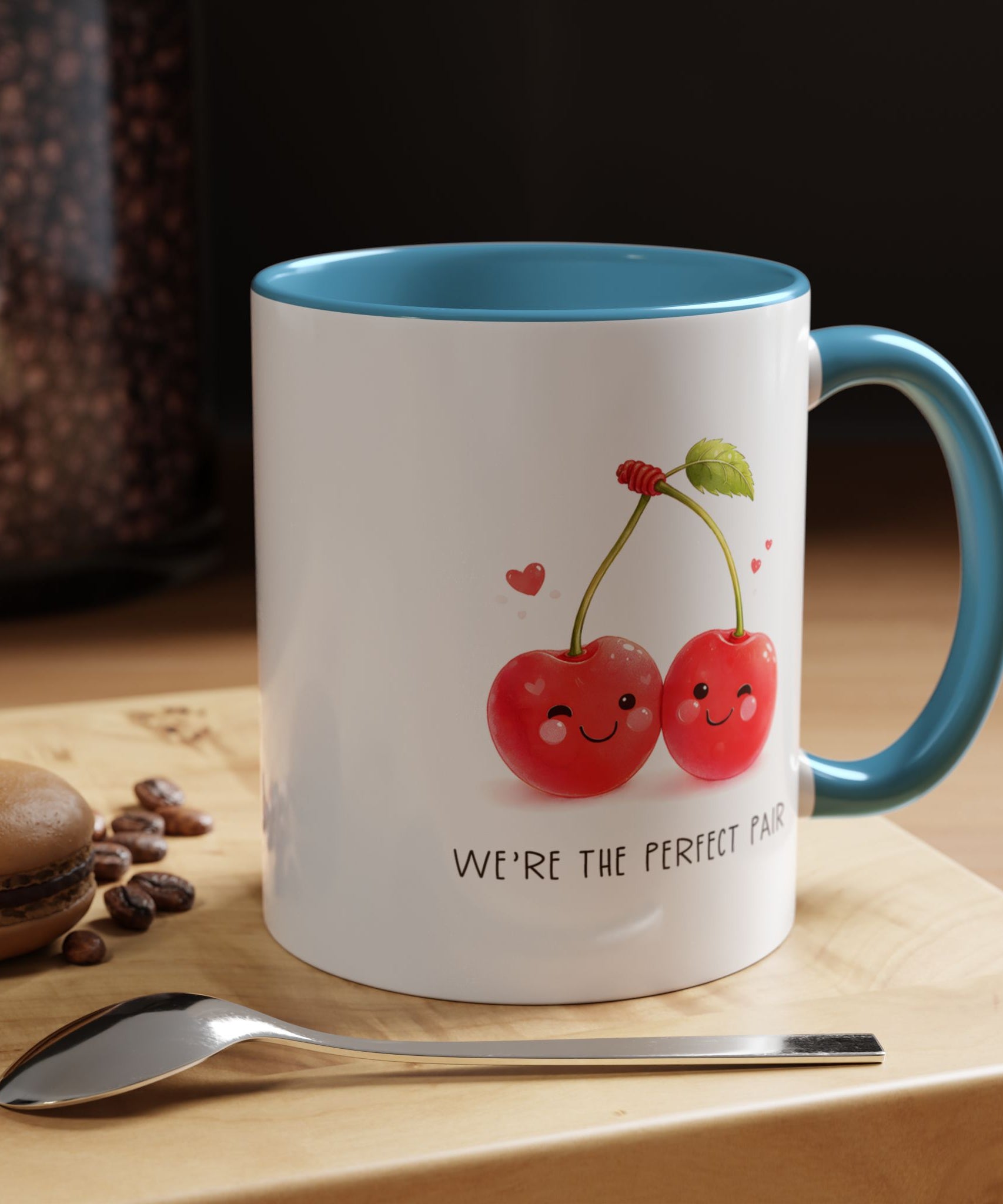 Funny Cherry Couple Ceramic Coffee Mug | Gallory Hive