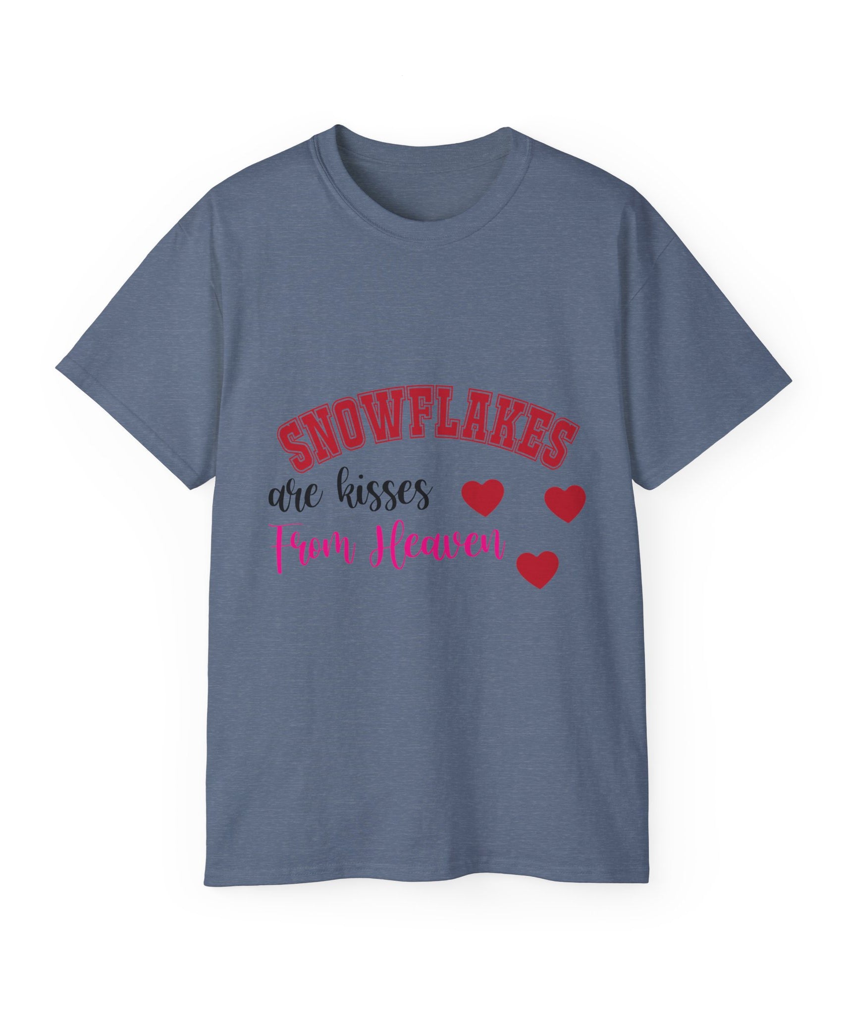Snowflakes & Hearts Christmas T-Shirt | Gallory Hive