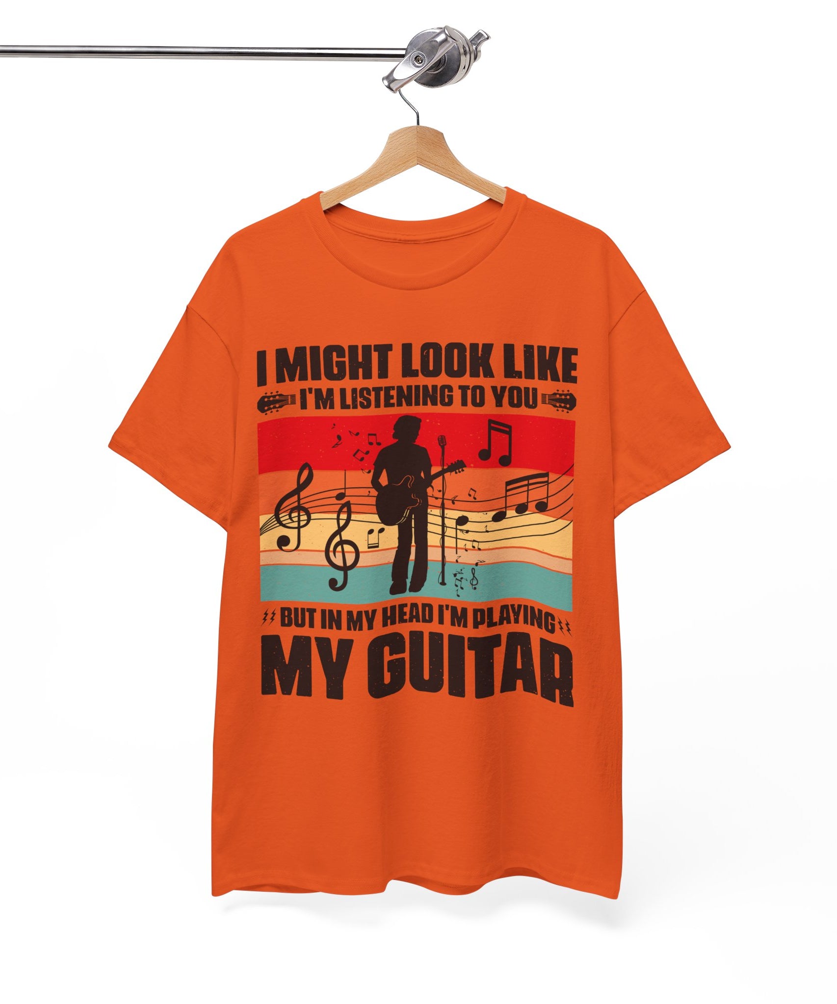 Retro Guitar Playing Mind T-Shirt
