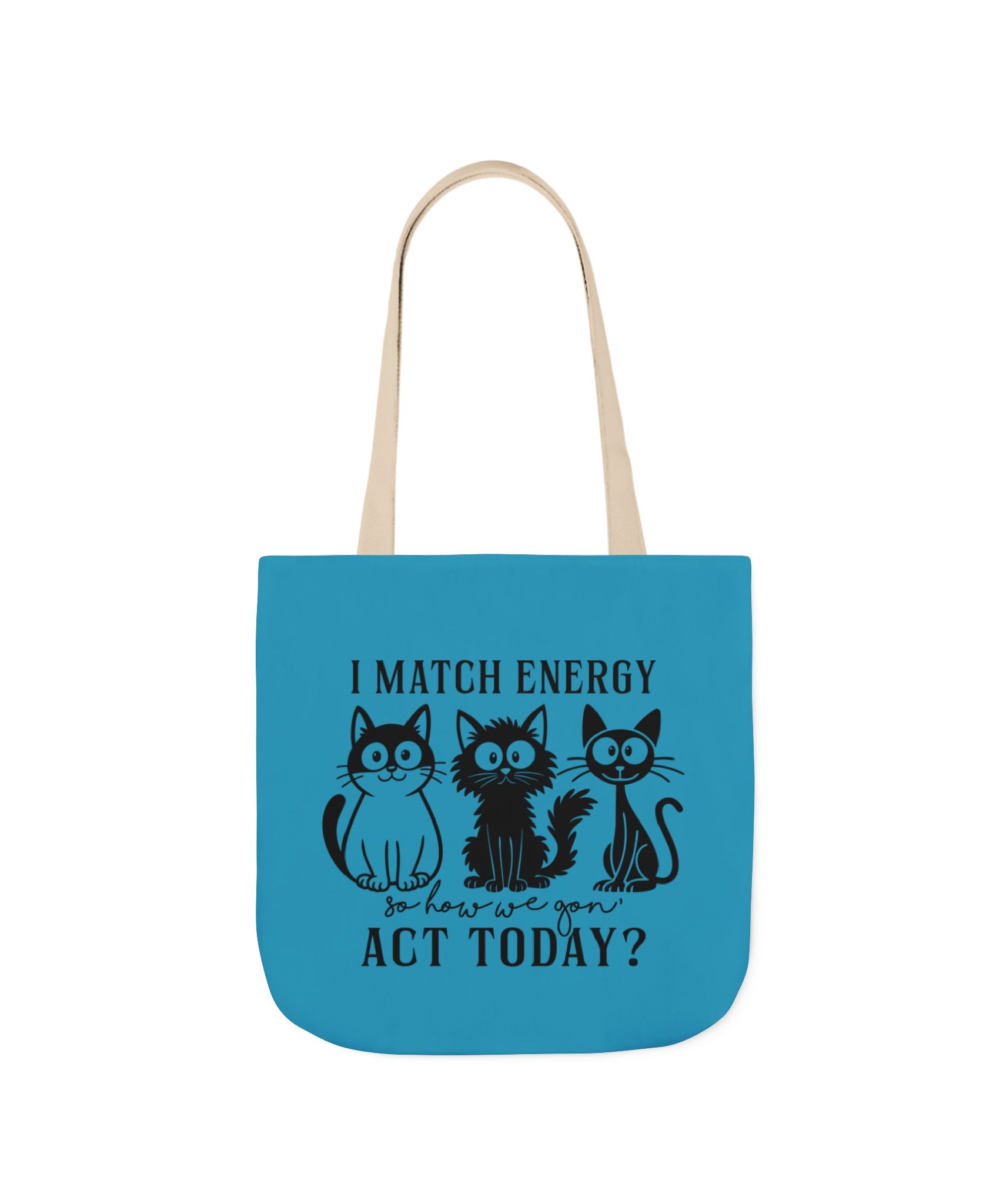 Cute Turquoise Canvas Tote – Reusable Bag