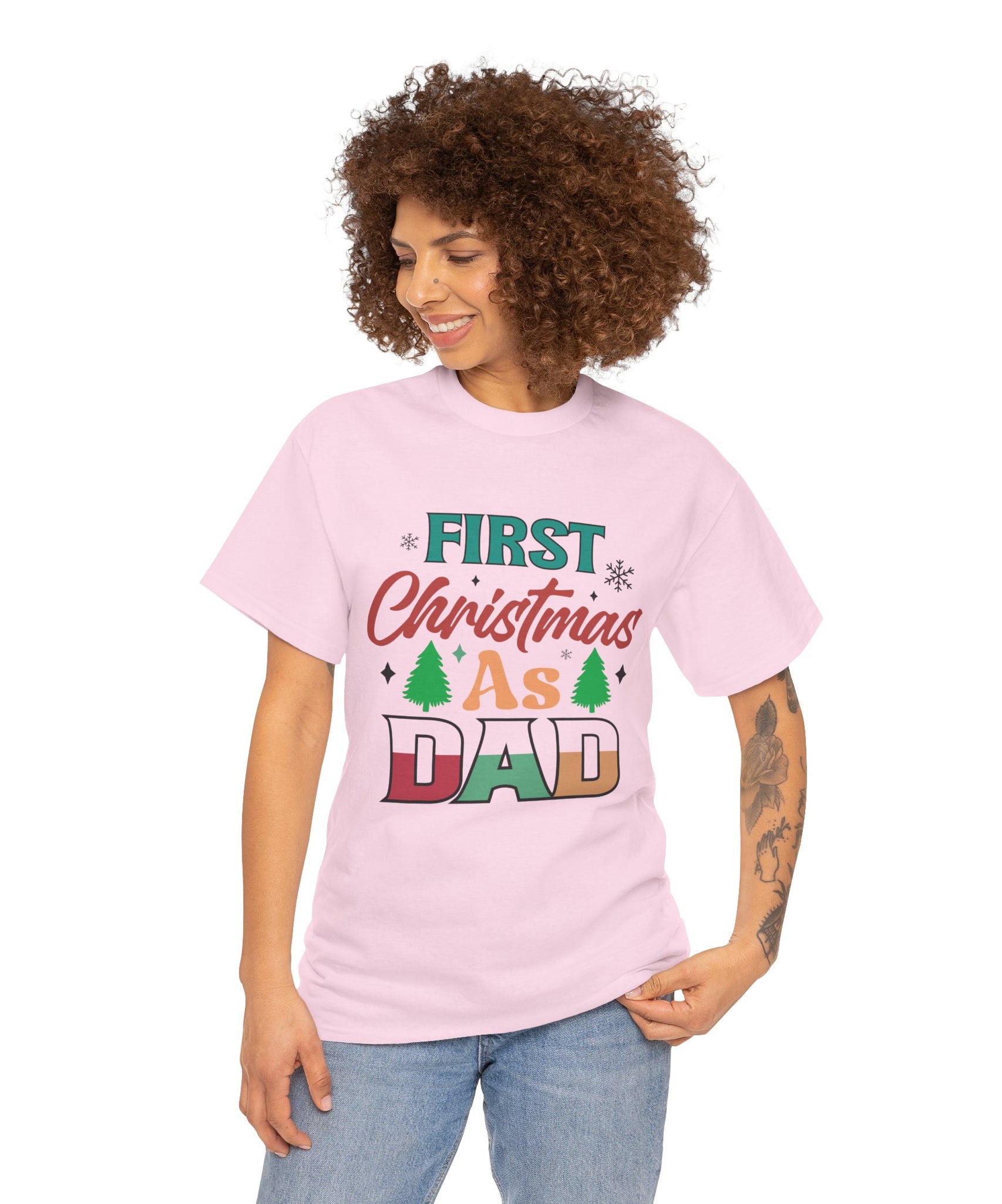 First Christmas as Dad T-Shirt | Gallory Hive