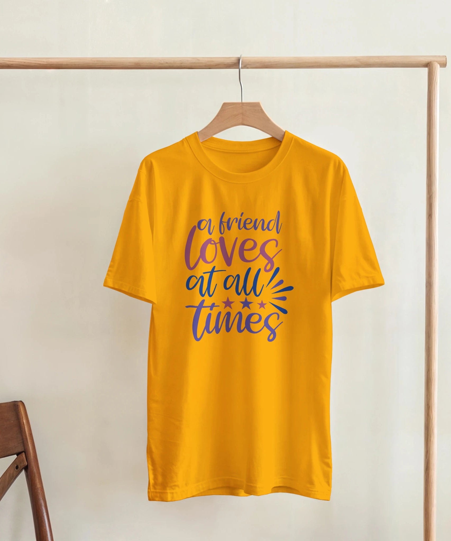 A Friend Loves Always – Unisex Minimalist Tee | Gallory hive