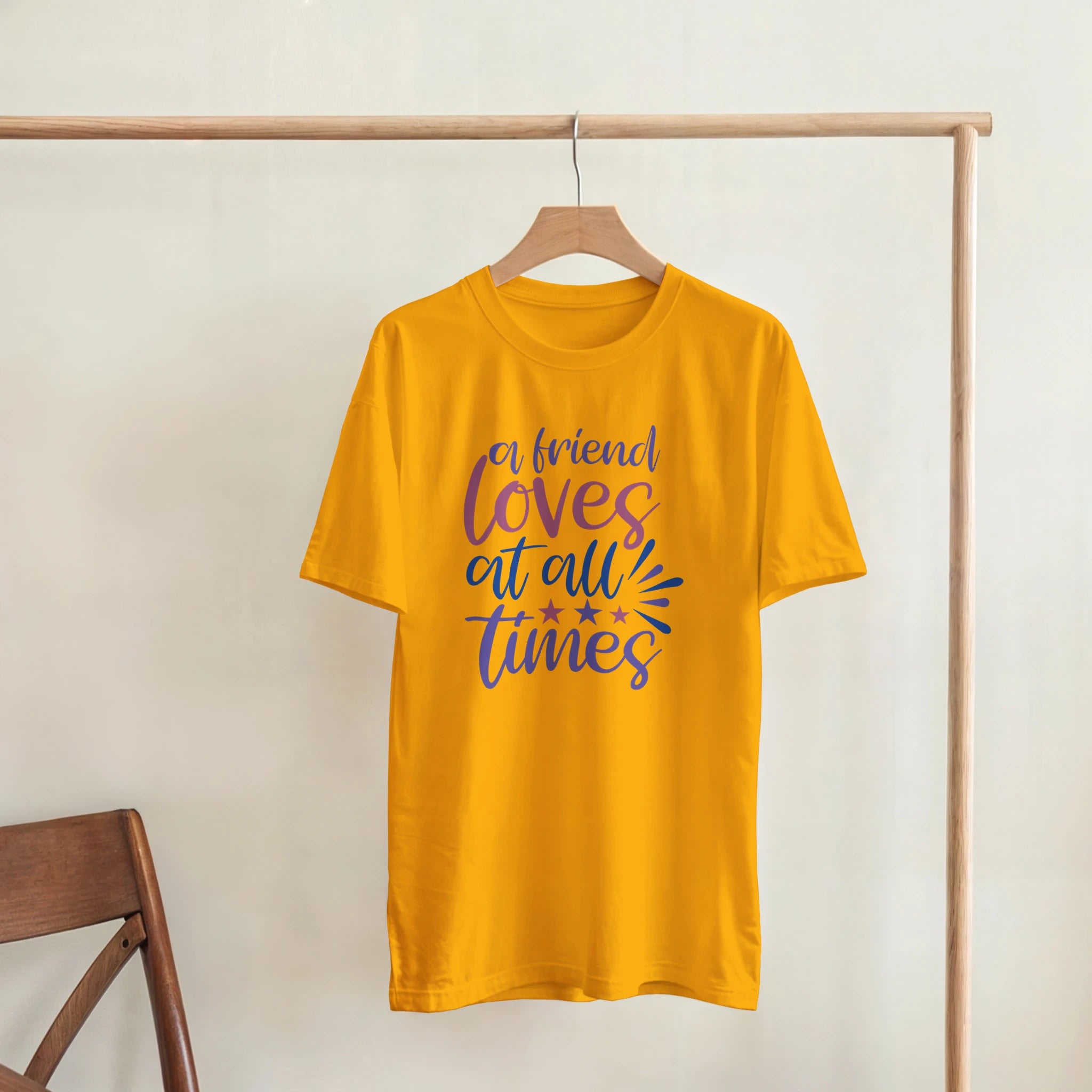 A Friend Loves Always – Unisex Minimalist Tee | Gallory hive