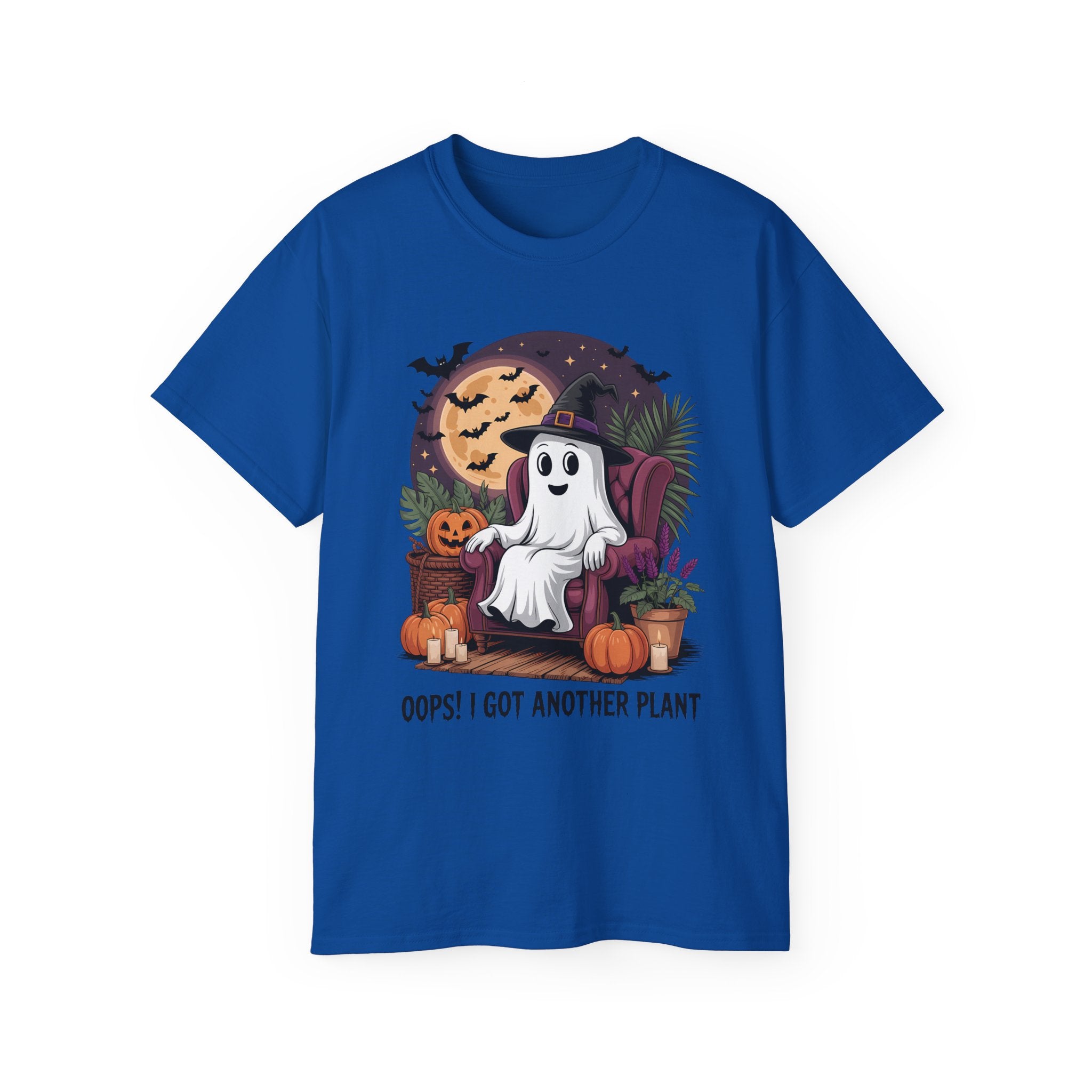 Halloween Plant Ghost Tee - Spooky Witch Design | Gallory Hive