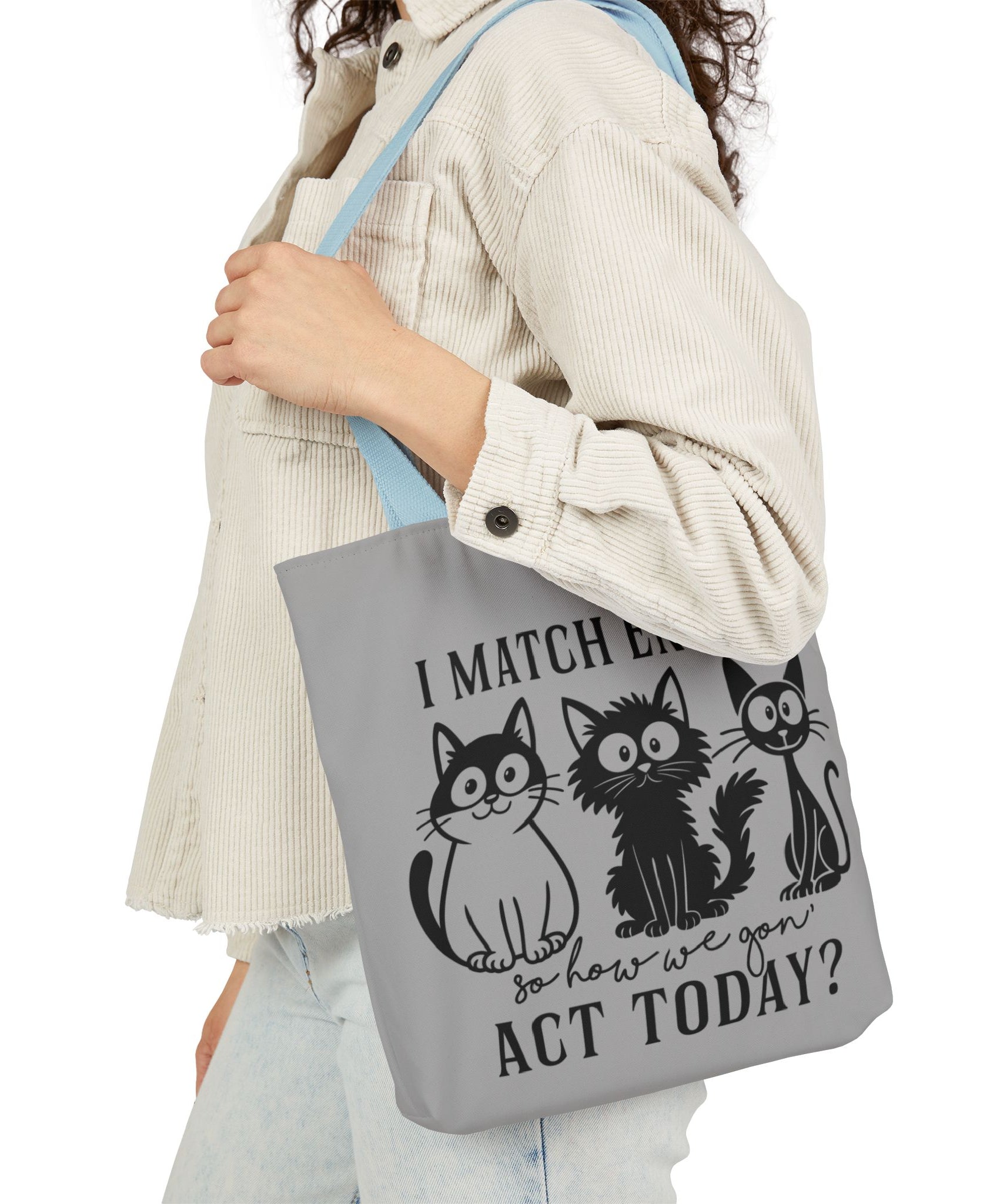 Gift for Cat Lovers – Light Grey Tote Bag | Gallory Hive