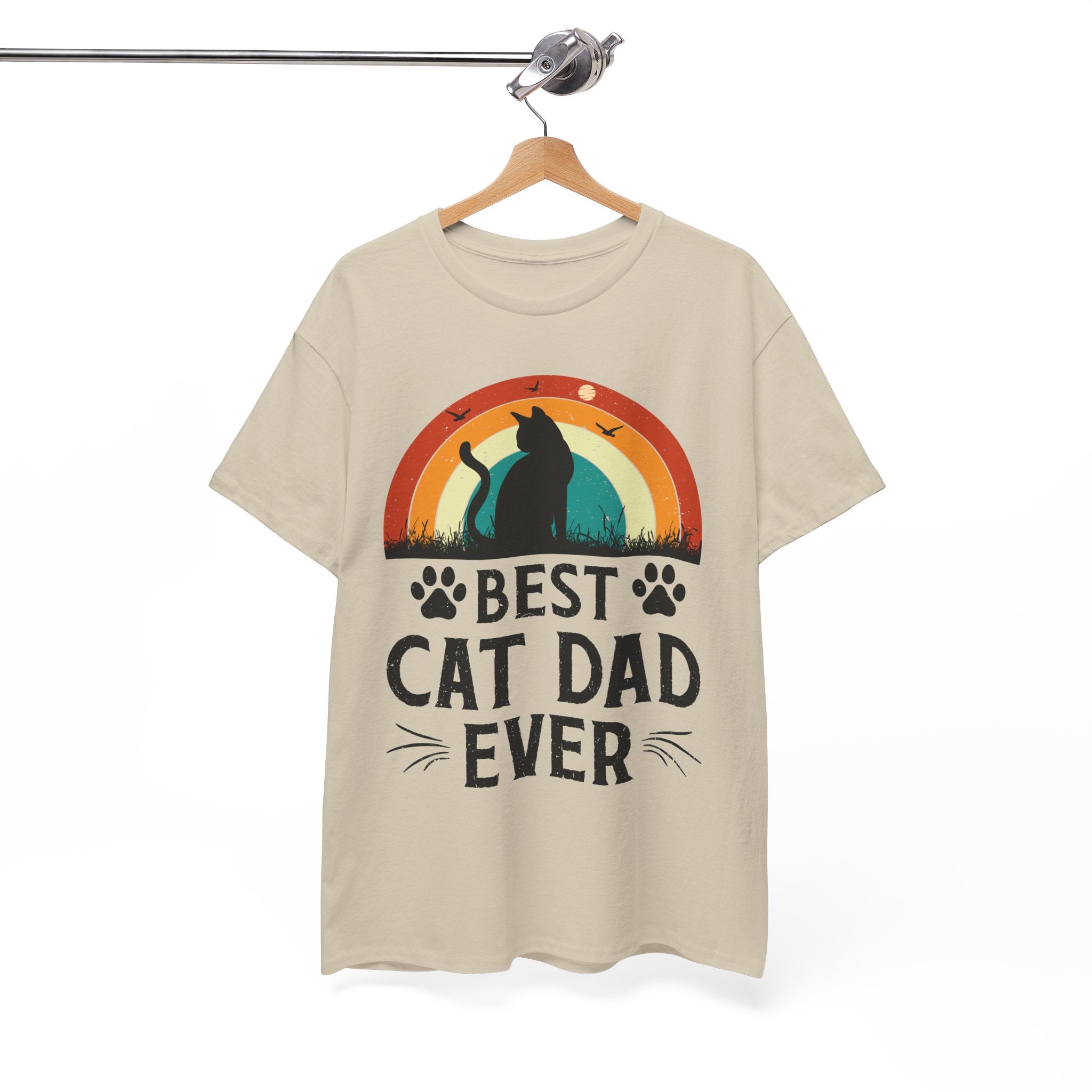 Best Cat Dad Ever T-Shirt Retro | Gallory Hive