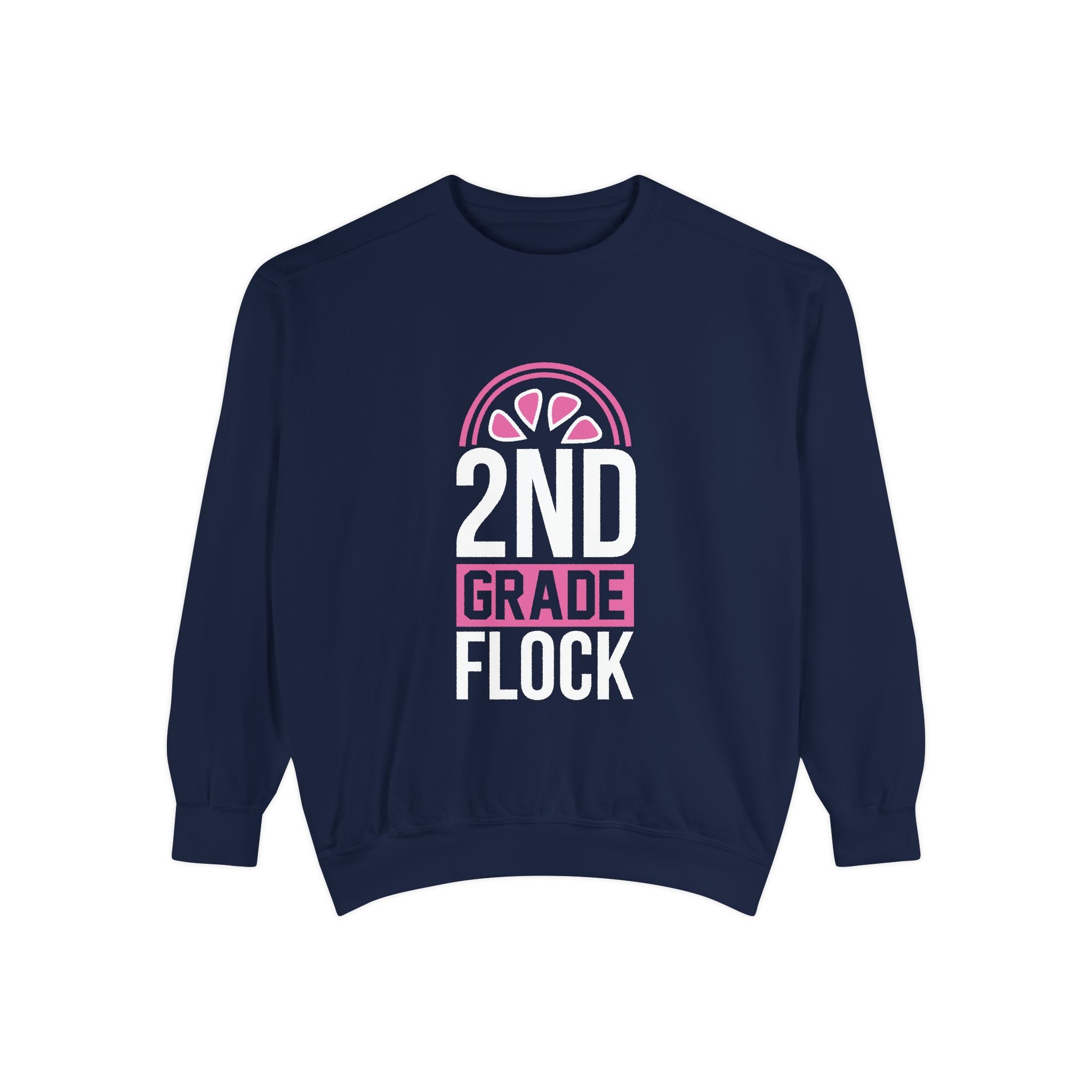 Unisex 2nd Grade Flock Sweatshirt | Perfect for Teachers, Back to School, Classroom, Gift for Kids, Cozy Style
