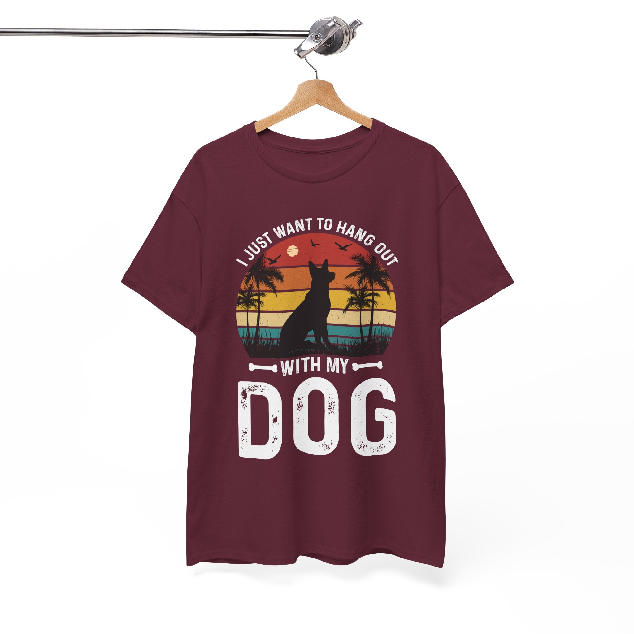 Retro Dog T-Shirt - Beach Hangout Design | Gallory Hive