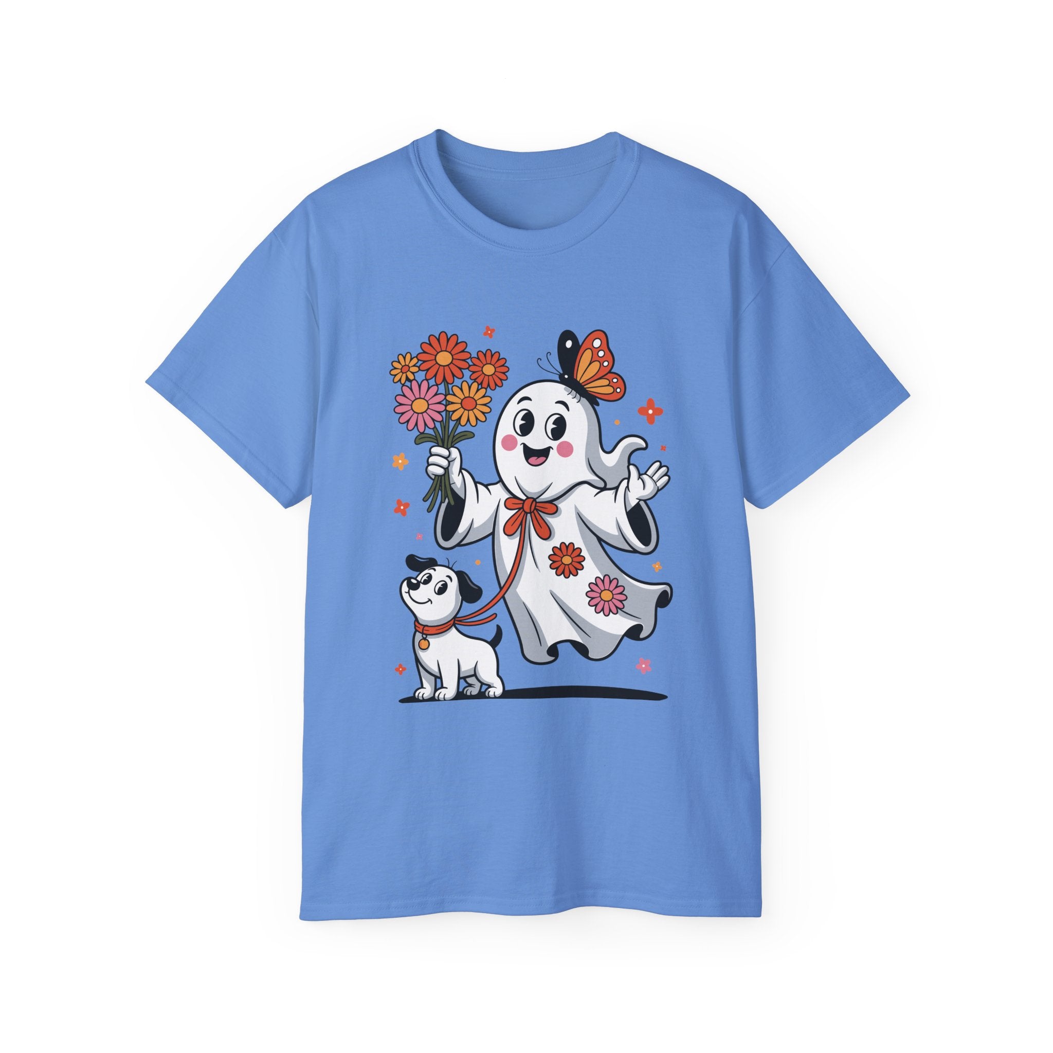 Halloween Ghost Dog Tee - Adorable Design | Gallory Hive