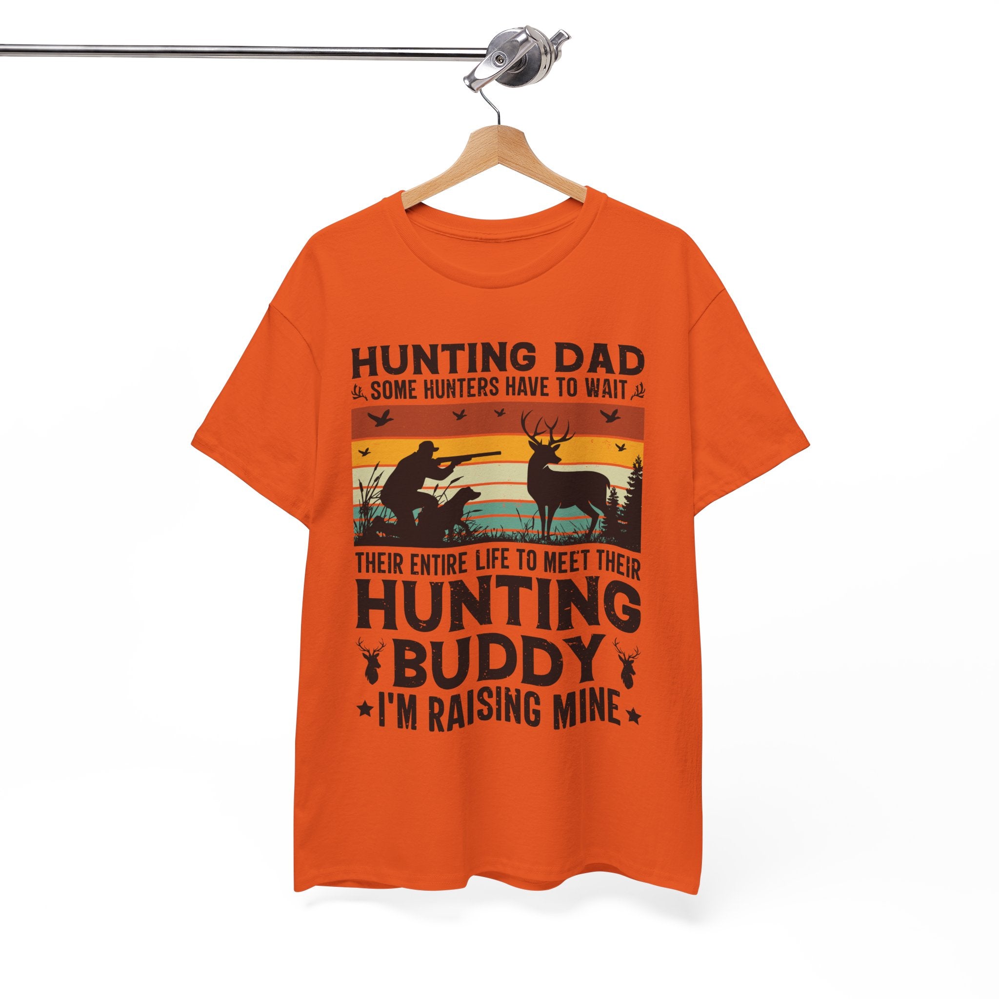 Retro Hunter Tee – Dog, Deer & Rifle Scene | Gallory Hive