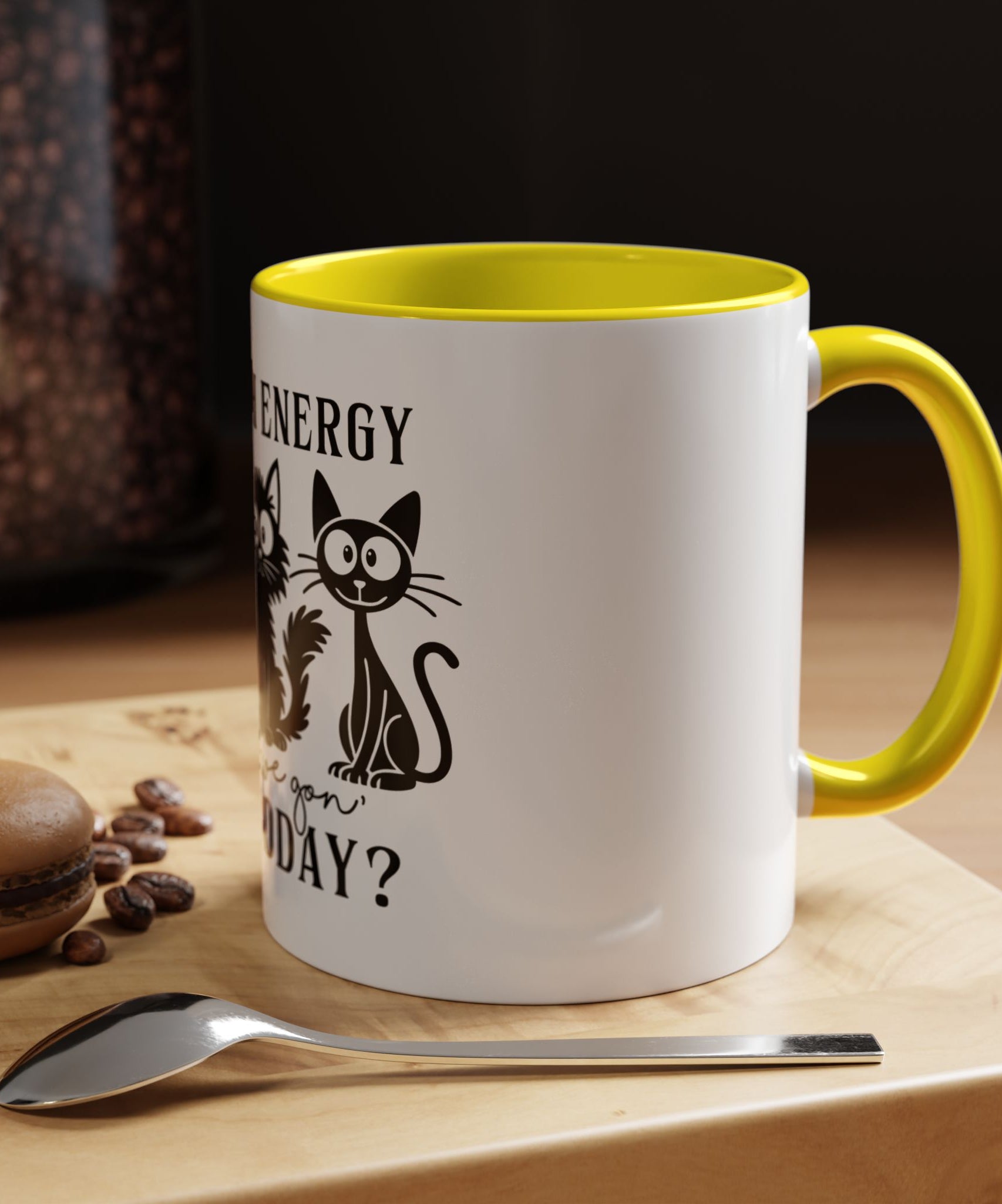 Quirky Cat Coffee Mug, Fun Kitty Mug for Cat Lovers, Gift for Pet Owners, Unique Cat-Themed Drinkware, Cute Cat Lover Present