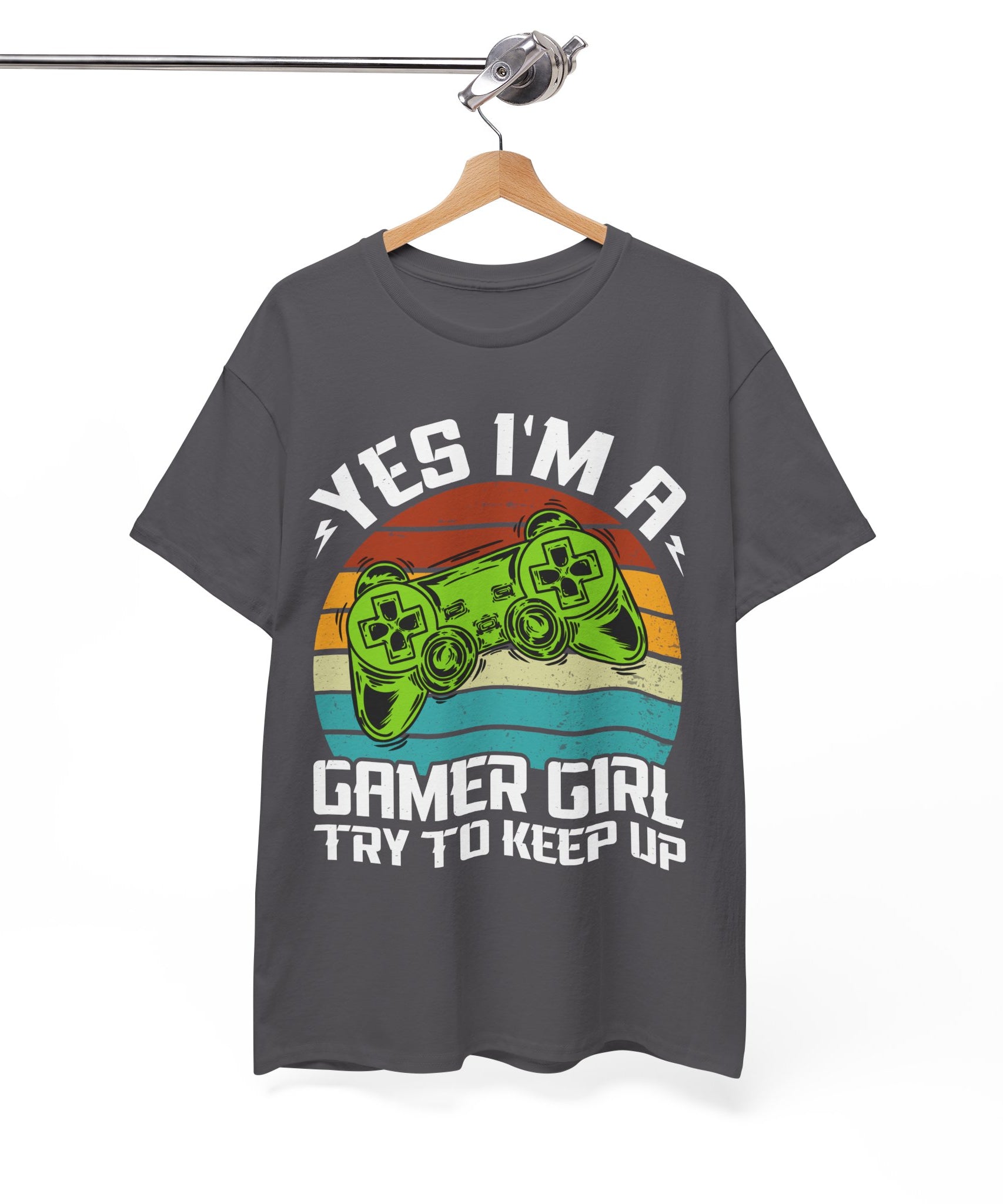 Retro Gamer Girl Tee - Gaming Vibes | Gallory Hive