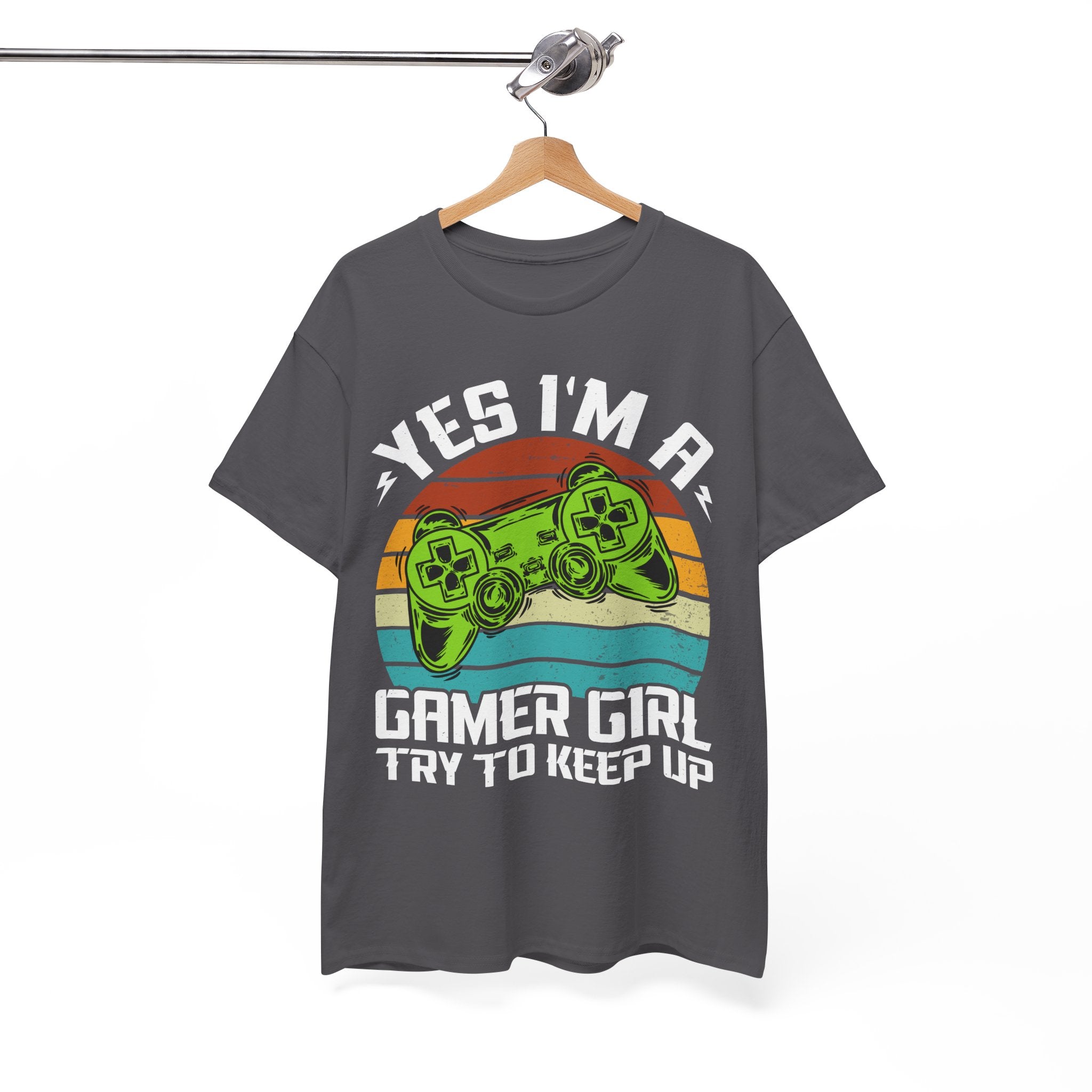 Retro Gamer Girl Tee - Gaming Vibes | Gallory Hive