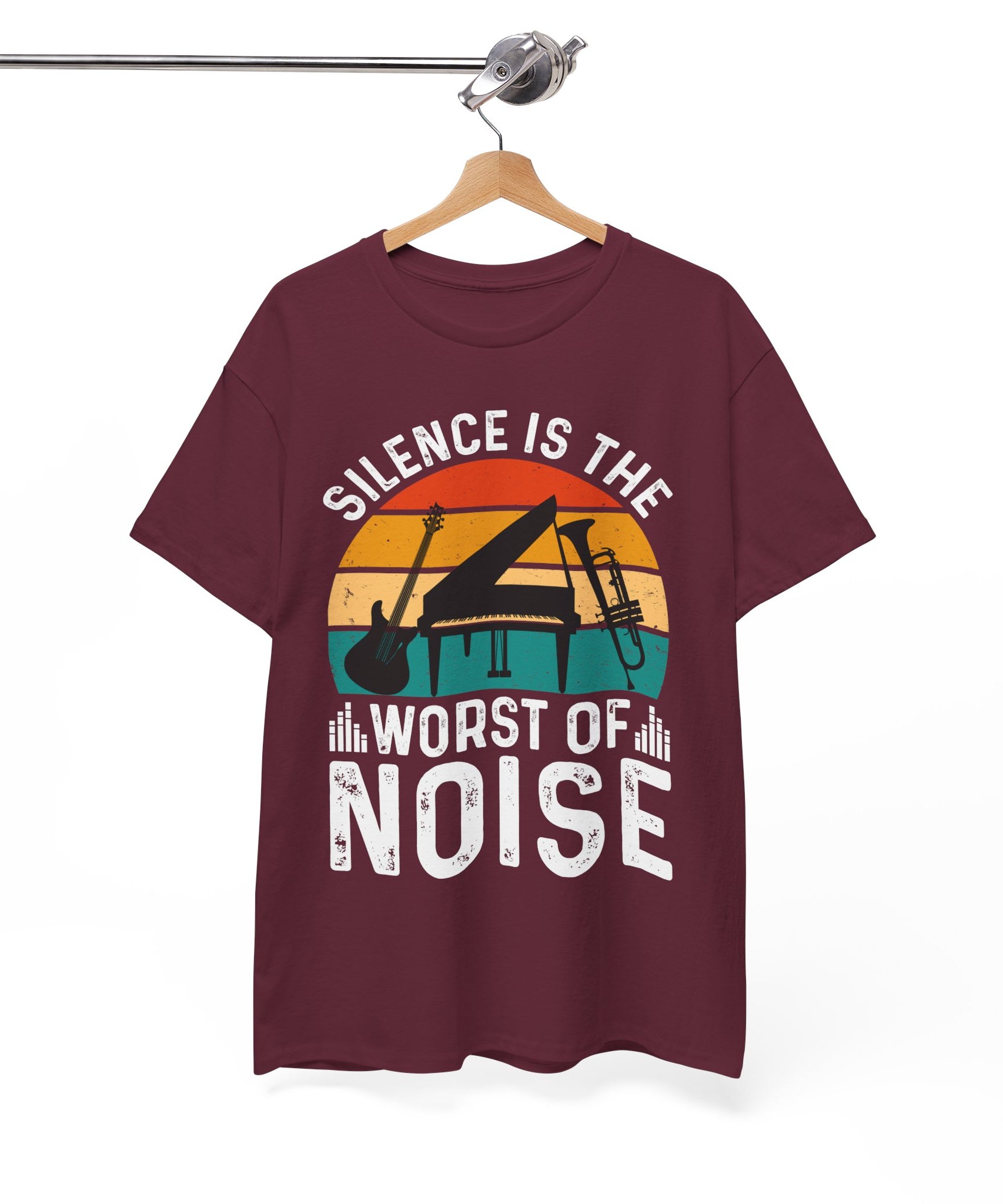 Retro Music Lover-Shirt - Silence Noise Tee | Gallory Hive