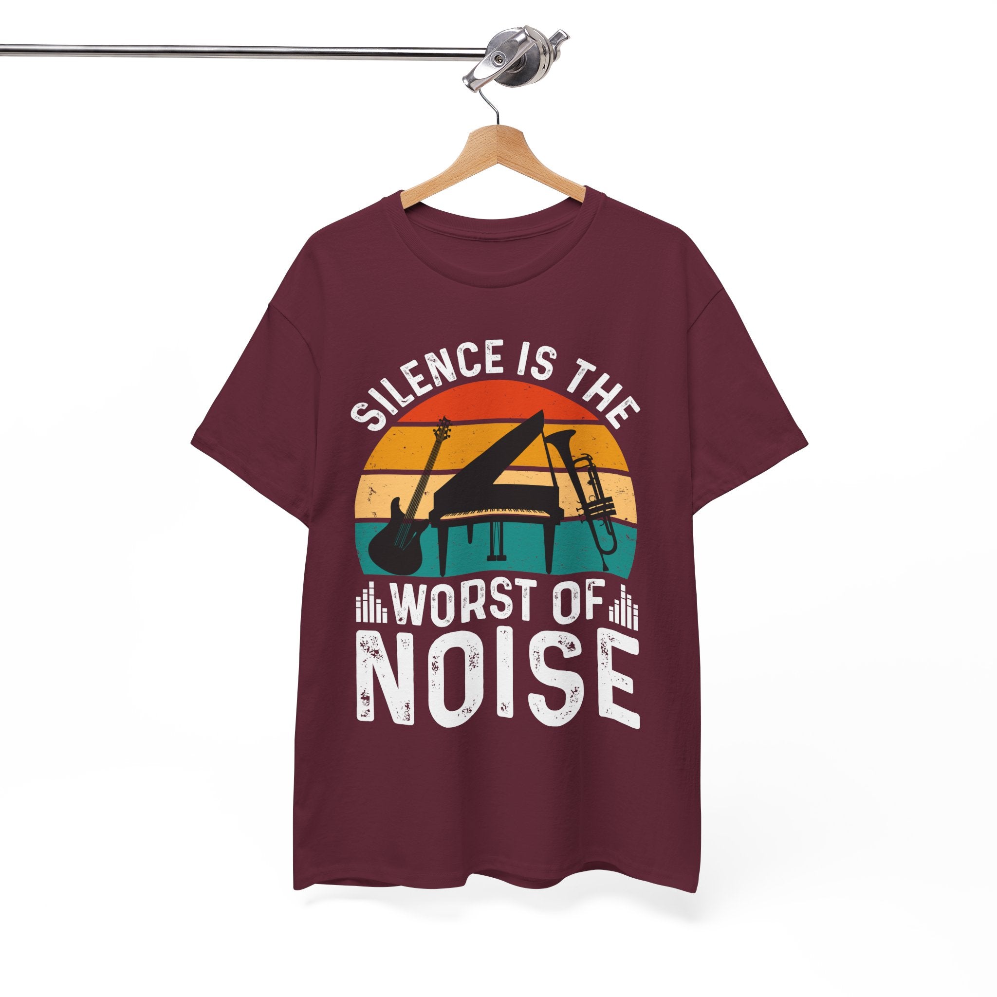 Retro Music Lover-Shirt - Silence Noise Tee | Gallory Hive