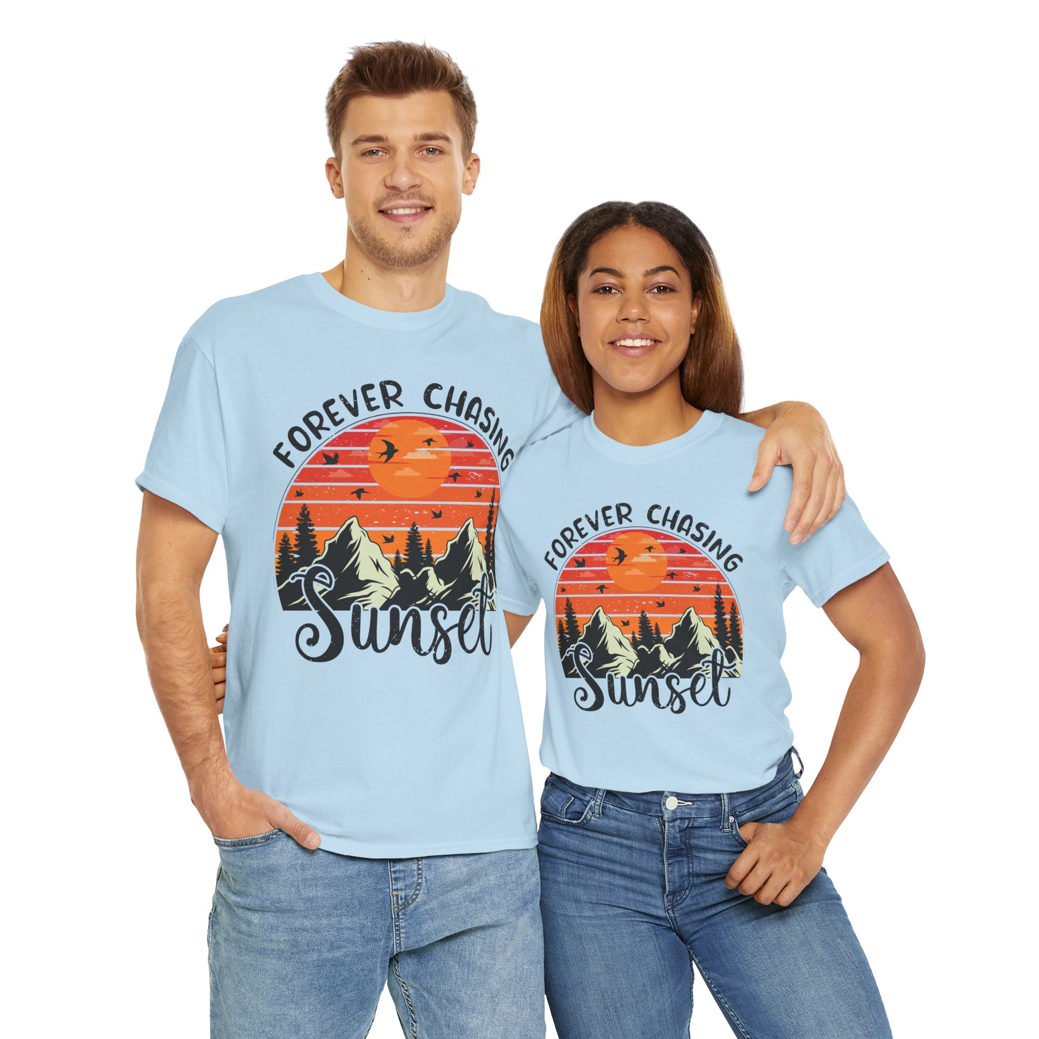 Sunset Mountain Scene T-Shirt