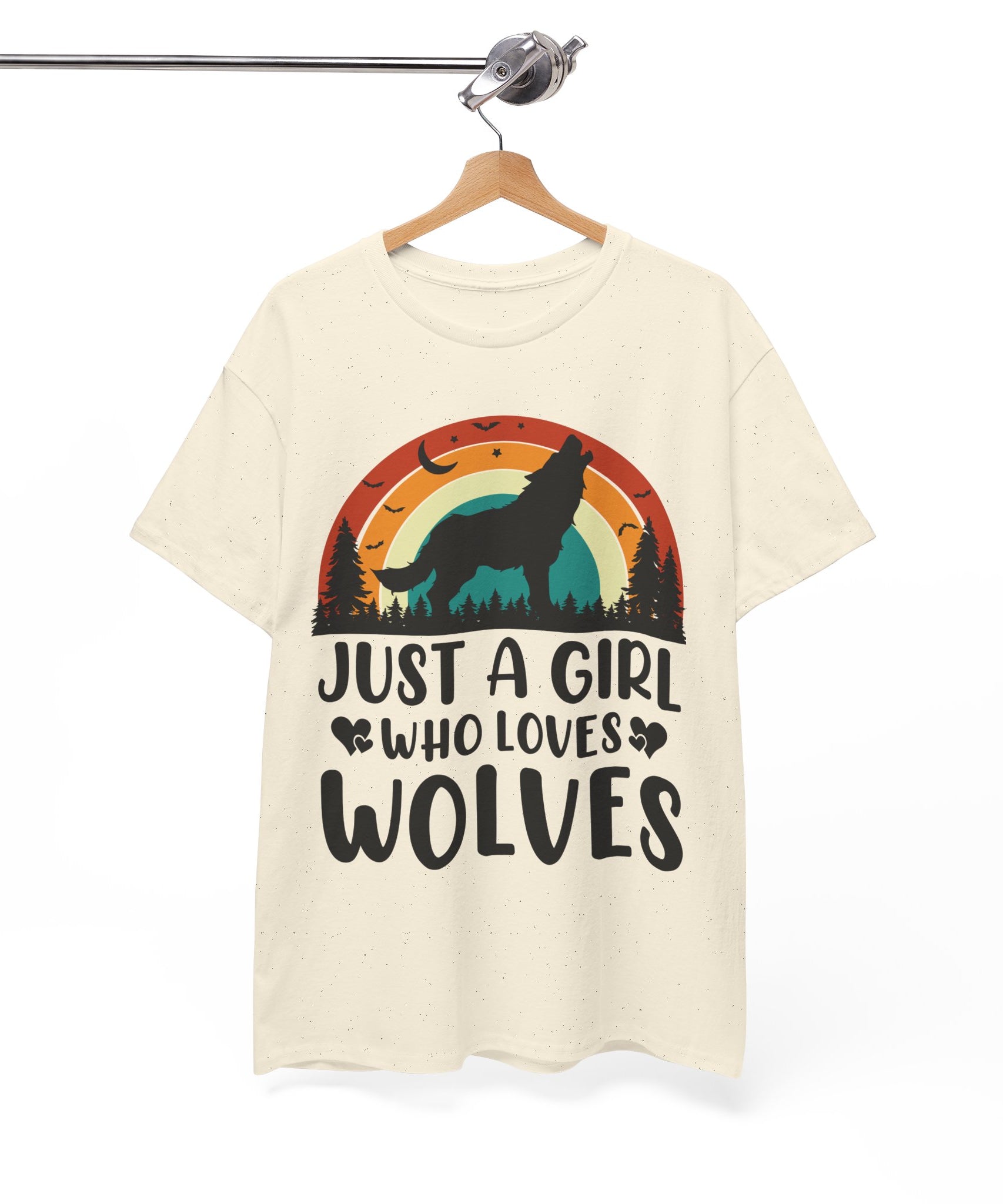 Vintage Wolf Lover Girl Tee | Gallory Hive