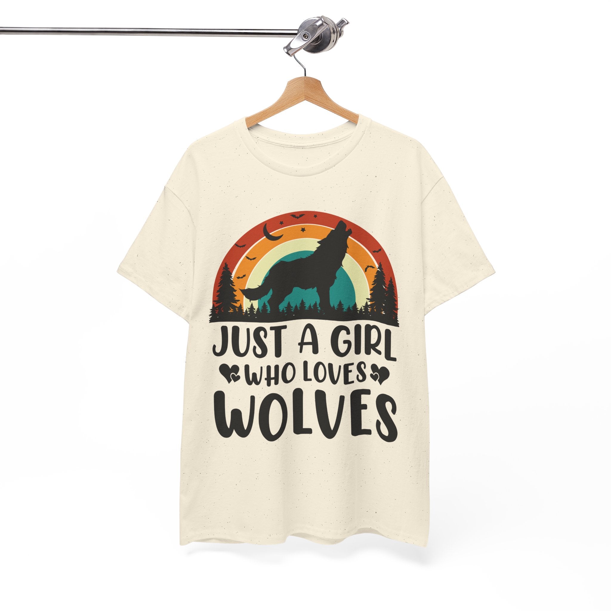 Vintage Wolf Lover Girl Tee | Gallory Hive