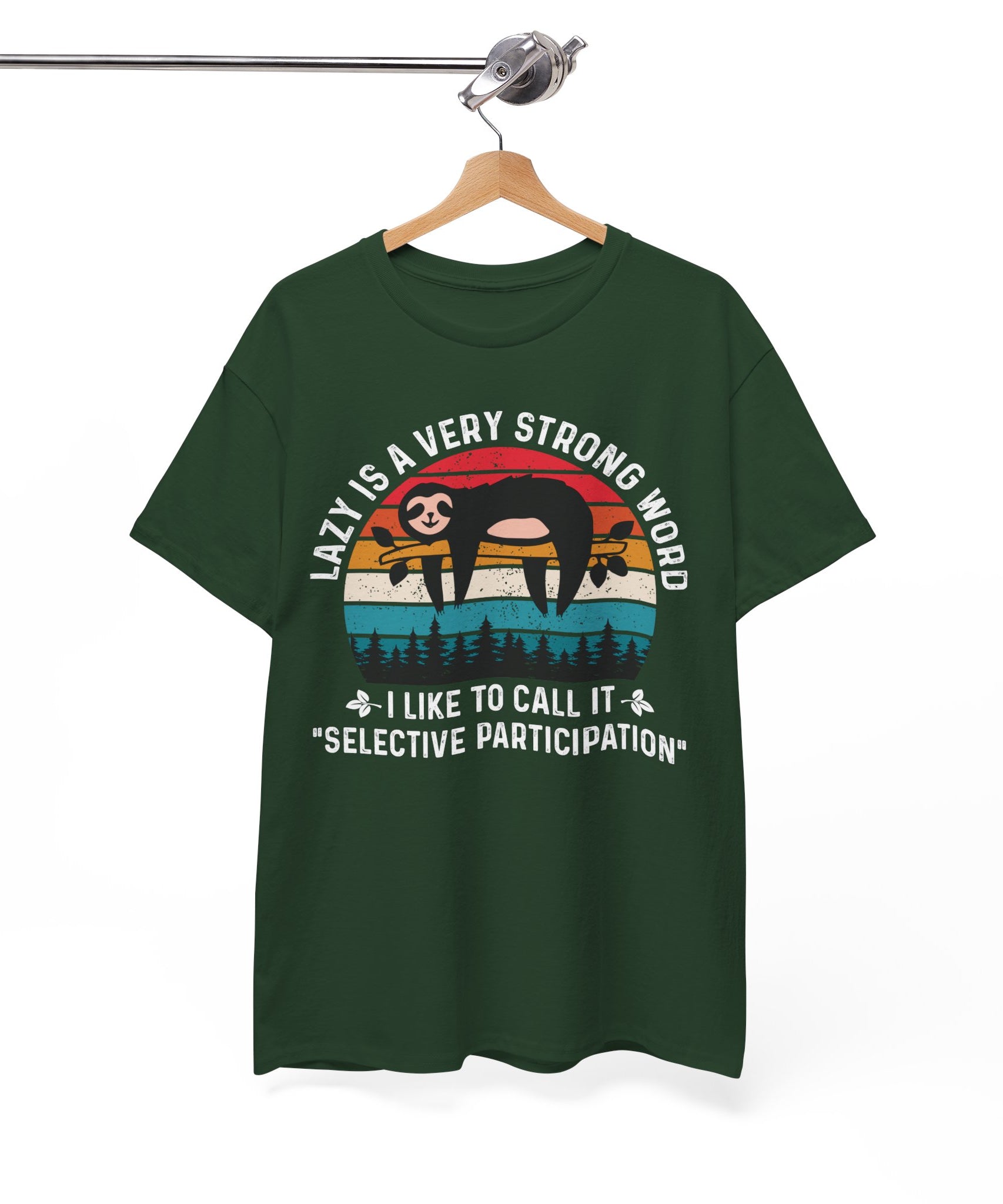 Sloth Hiking Team Retro Sunset Tee | Gallory Hive