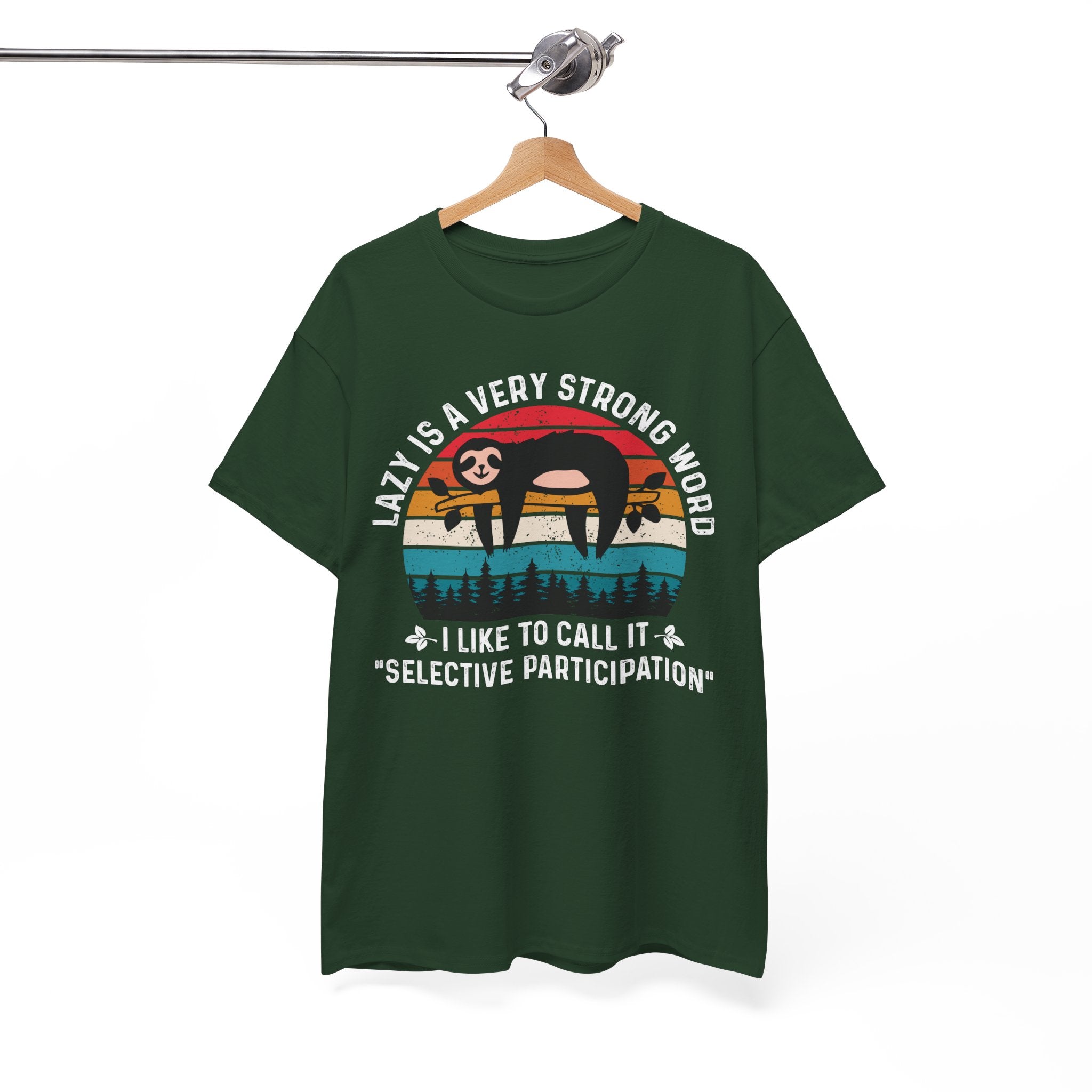 Sloth Hiking Team Retro Sunset Tee | Gallory Hive