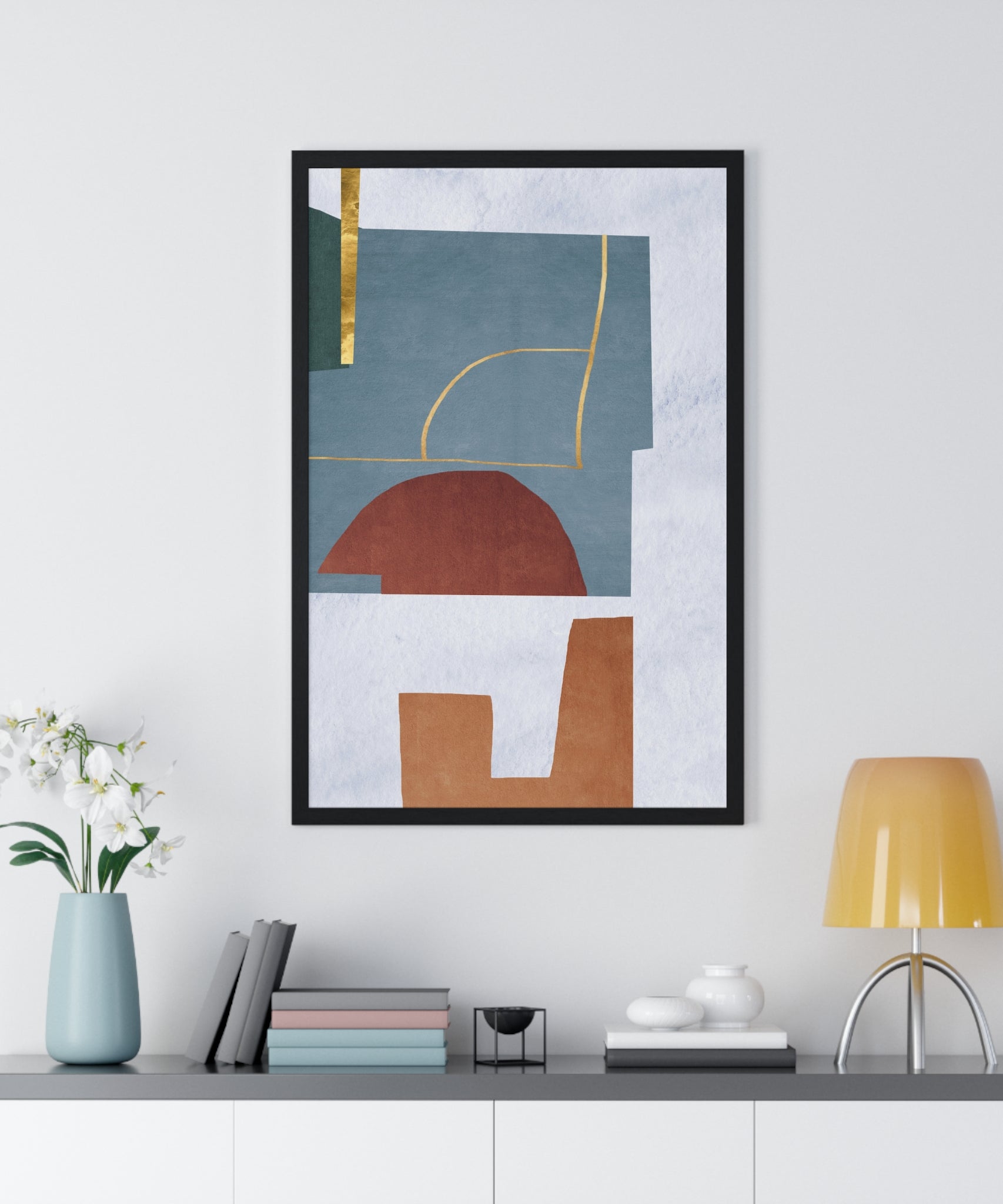 Abstract Carpet Texture Art – Wooden Framed Print