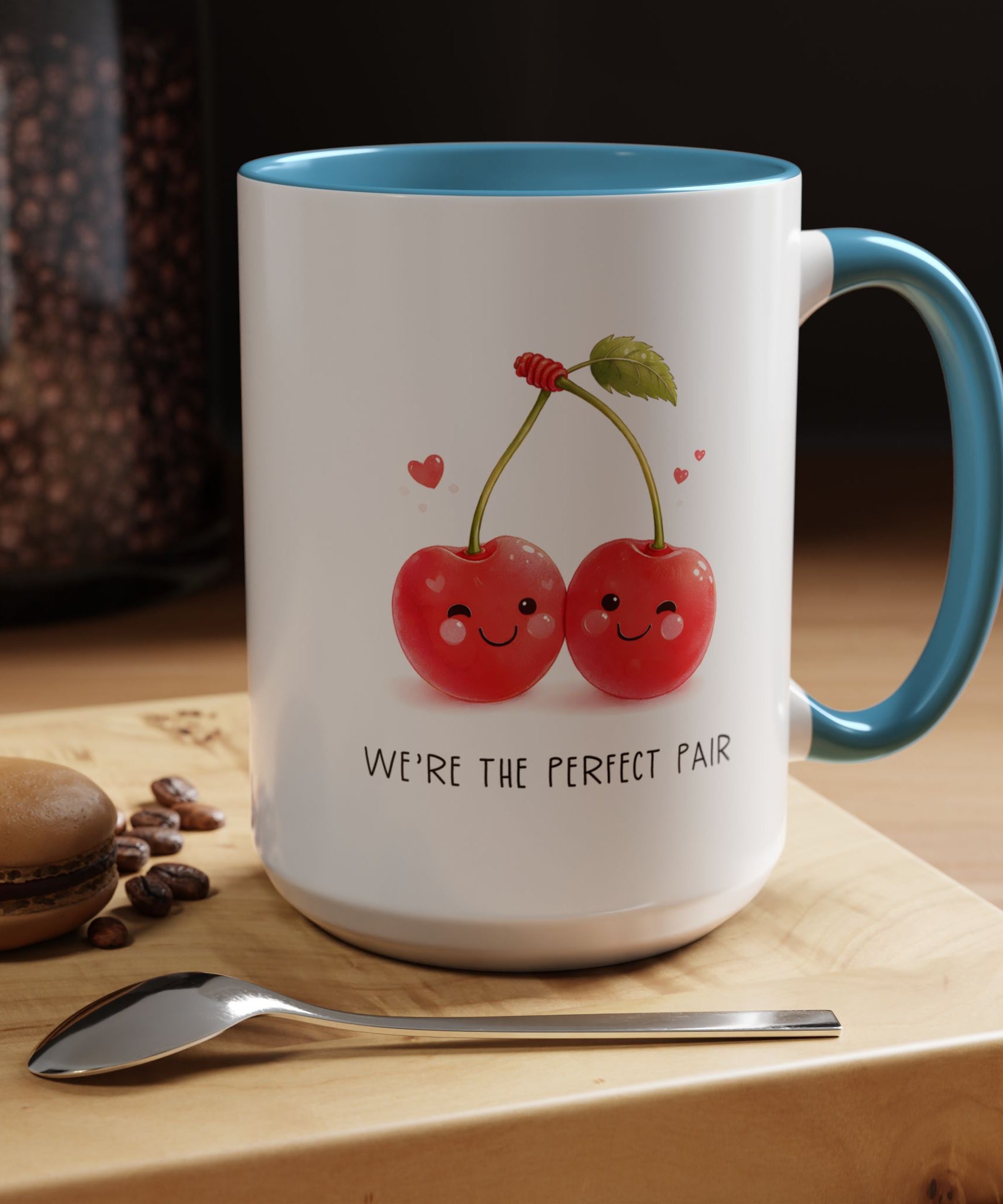 Funny Cherry Couple Ceramic Coffee Mug | Gallory Hive