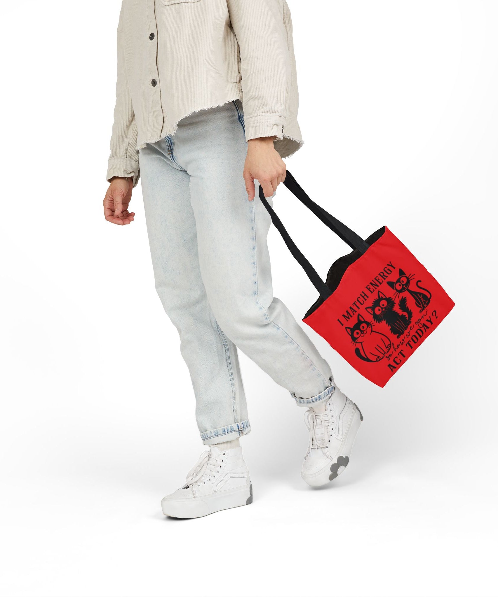 Cute Red Canvas Tote – Reusable Bag