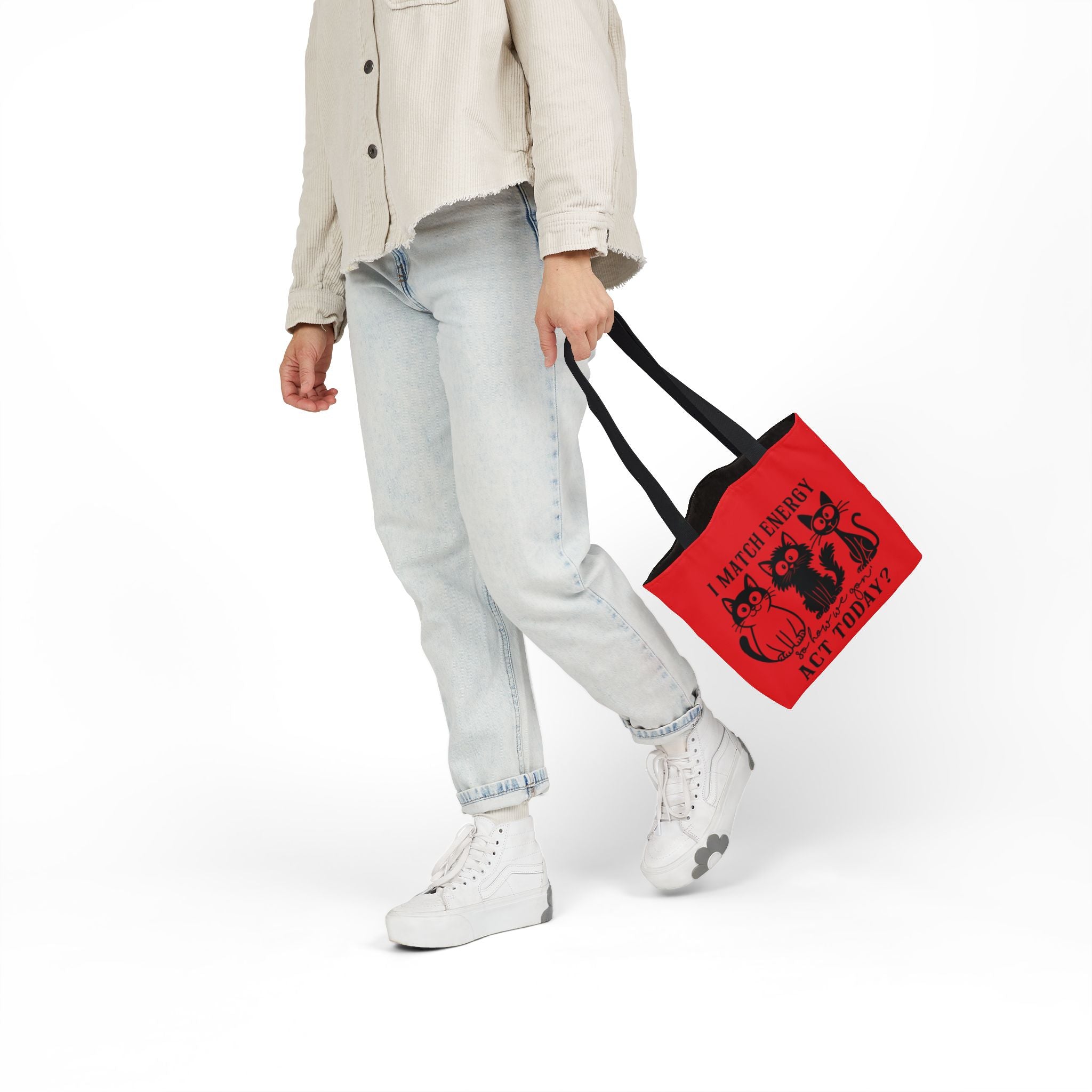 Cute Red Canvas Tote – Reusable Bag