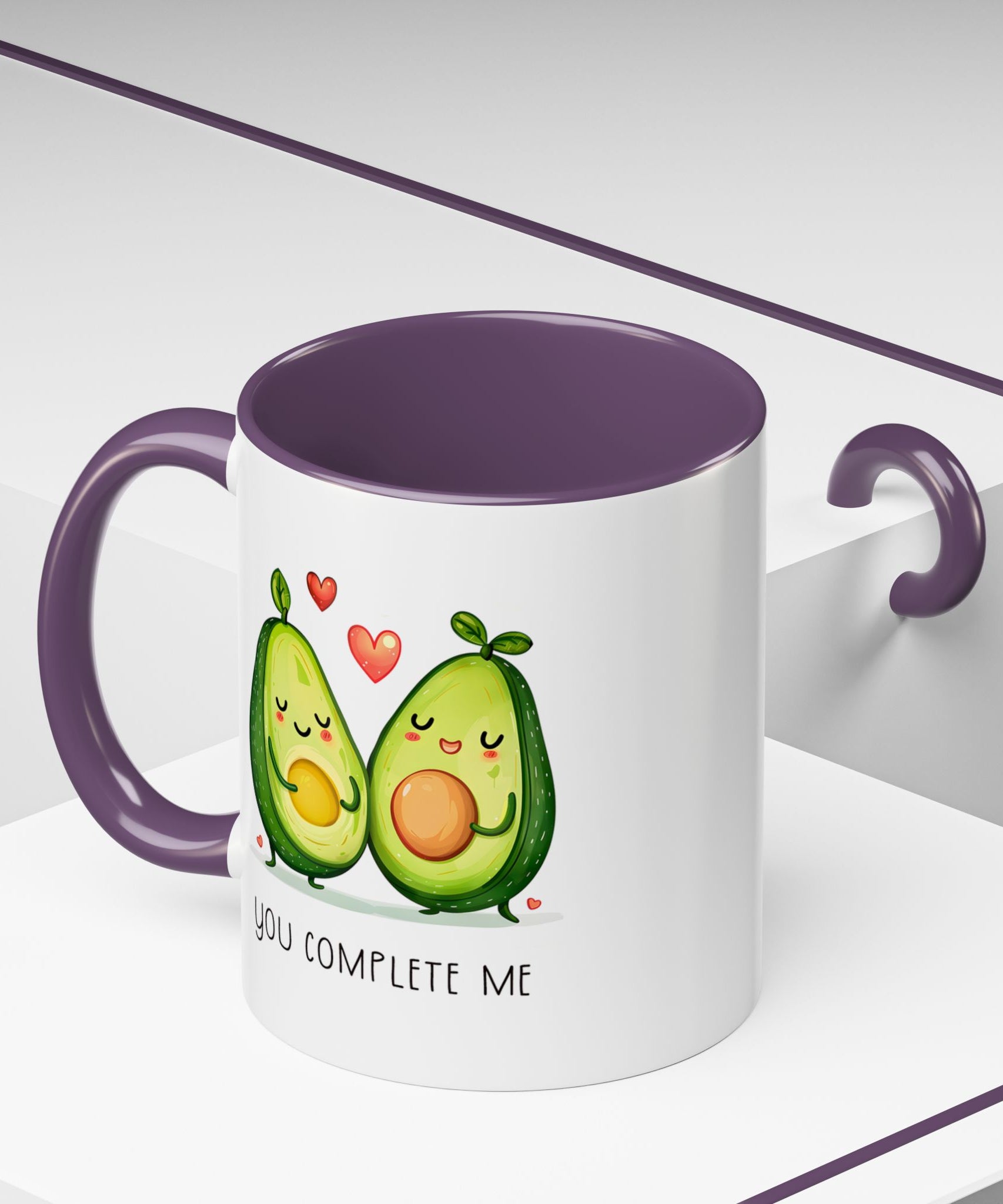 Funny Avocado Couple Ceramic Coffee Mug | Gallory Hive
