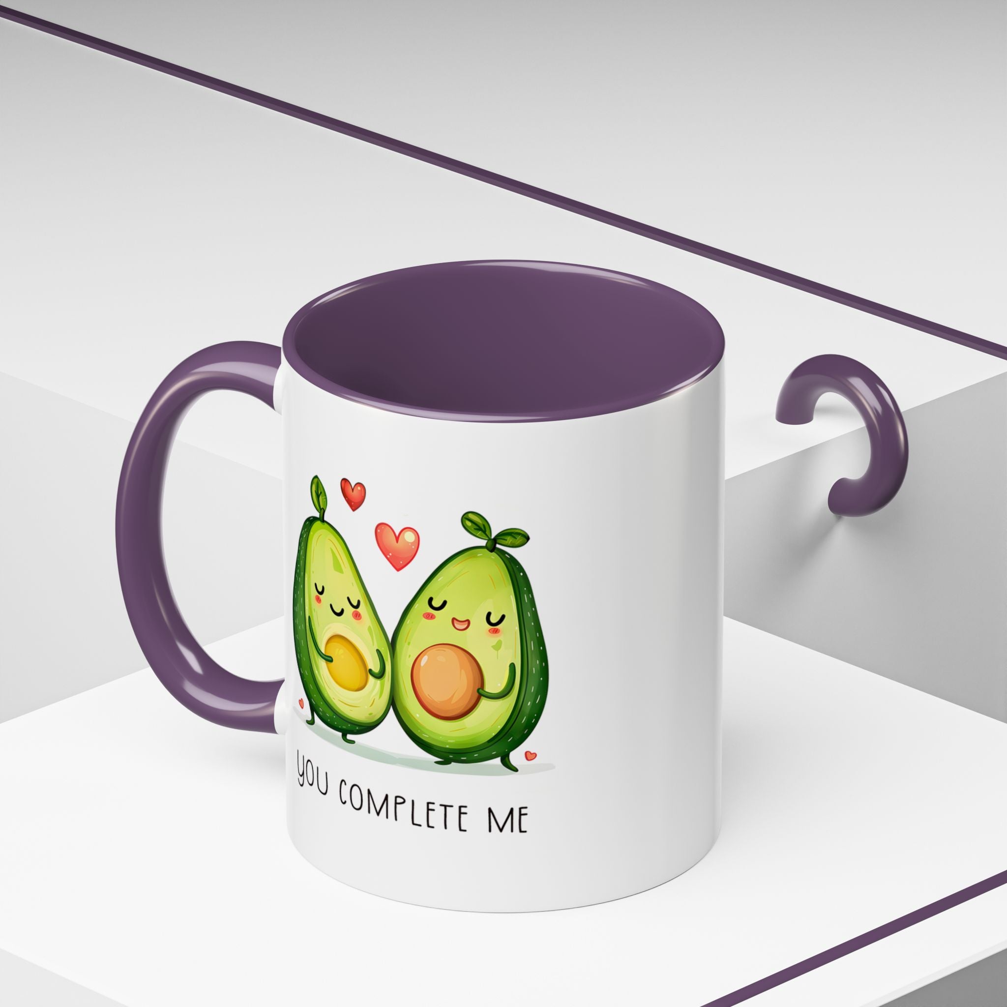 Funny Avocado Couple Ceramic Coffee Mug | Gallory Hive