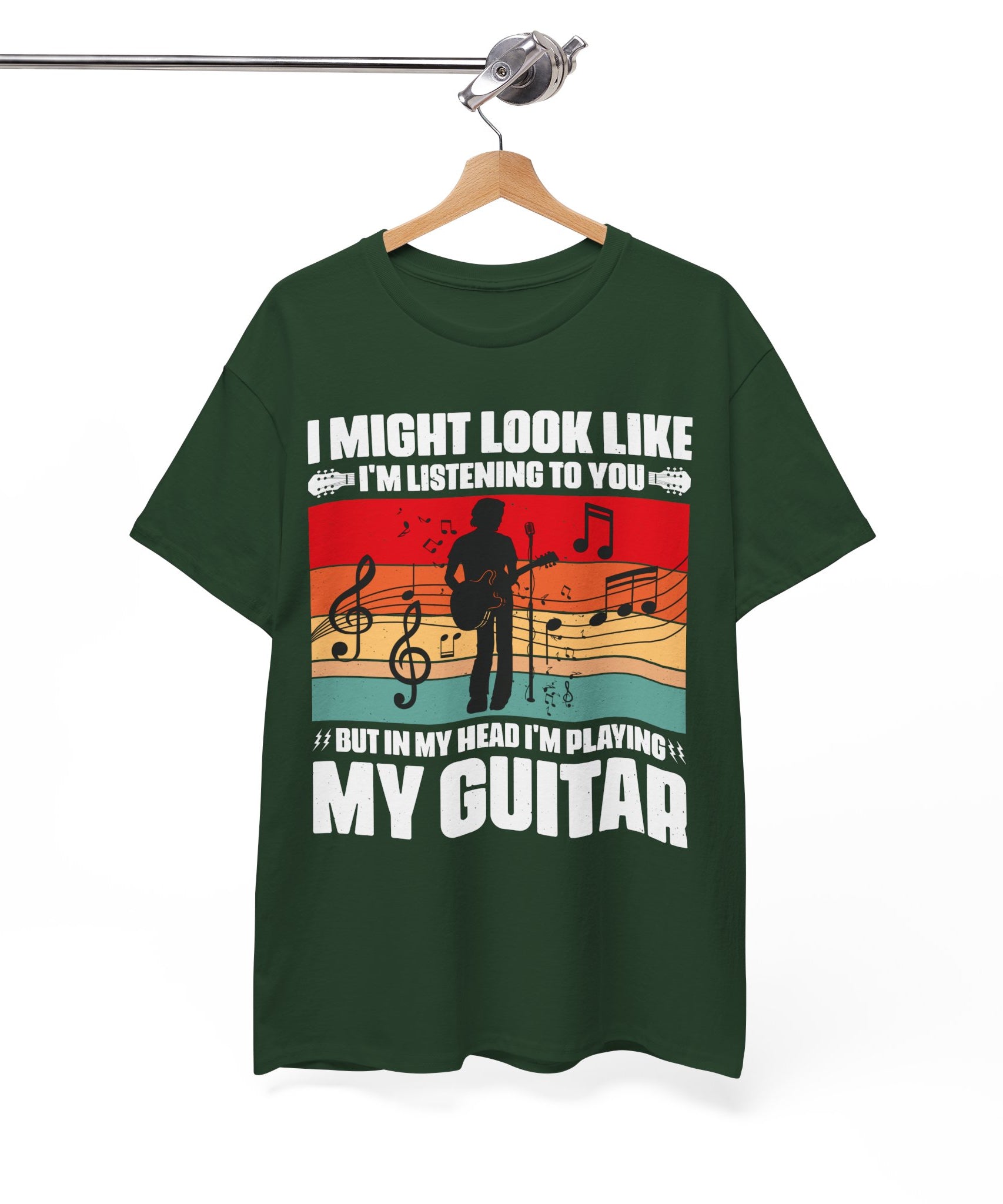 Retro Guitar Playing Mind T-Shirt