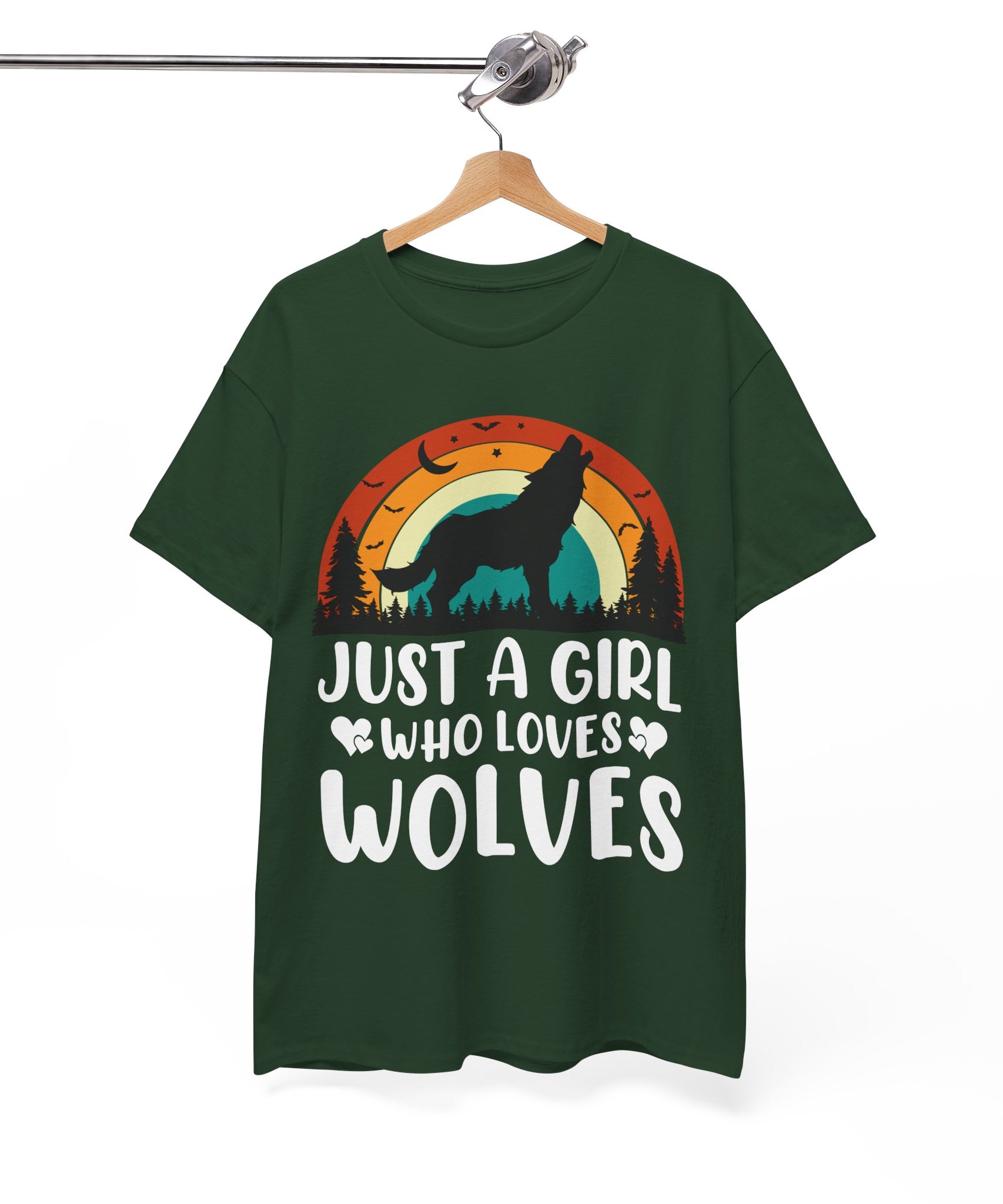 Vintage Wolf Lover Girl Tee | Gallory Hive