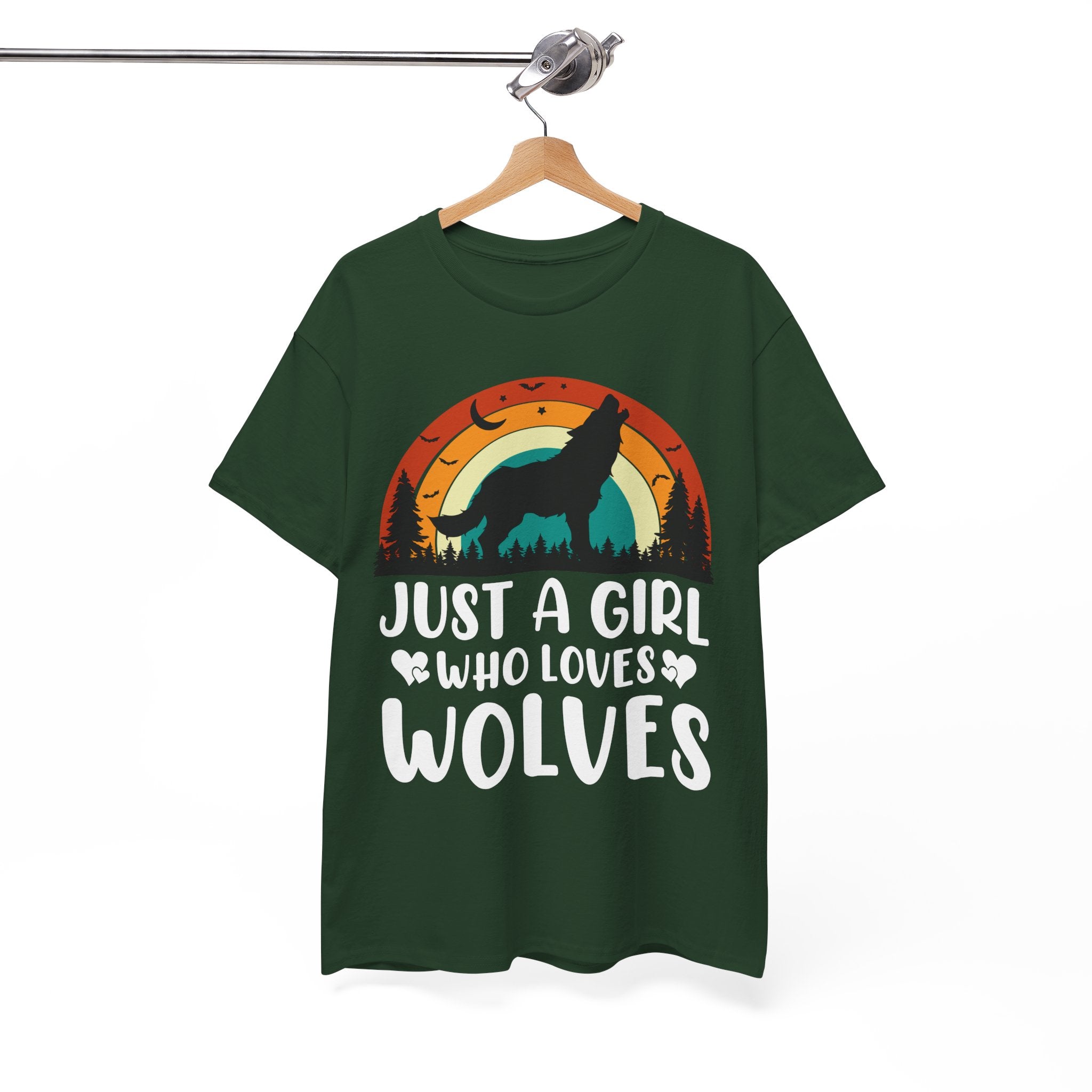 Vintage Wolf Lover Girl Tee | Gallory Hive