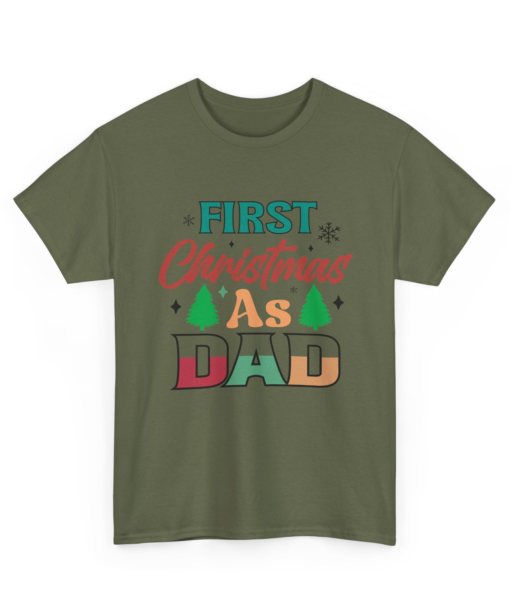 First Christmas as Dad T-Shirt | Gallory Hive