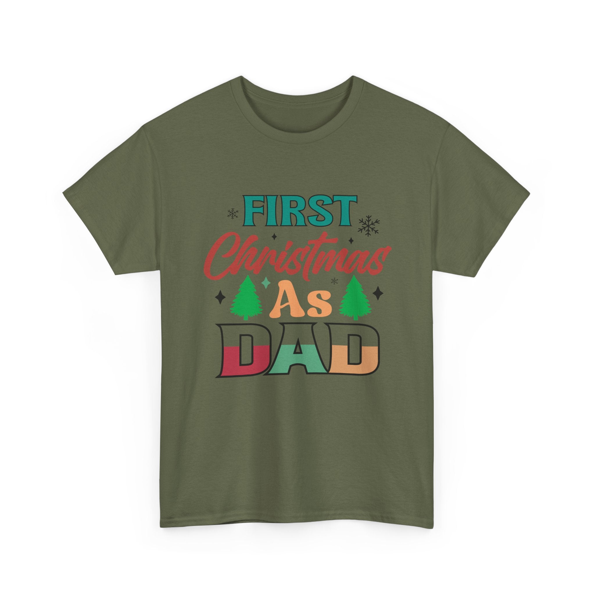 First Christmas as Dad T-Shirt | Gallory Hive