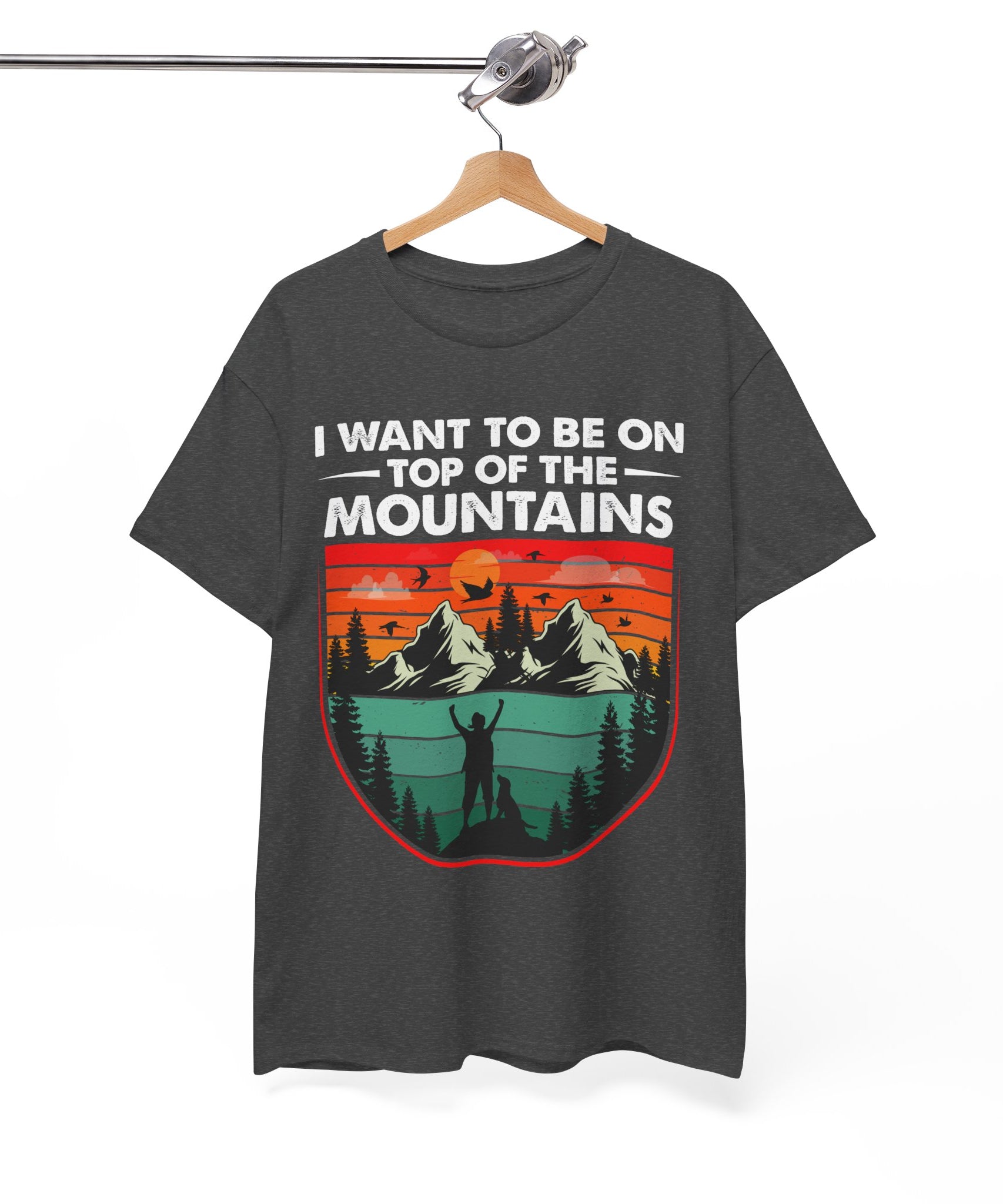 Retro Mountains T-Shirt - Adventure Vibes Tee