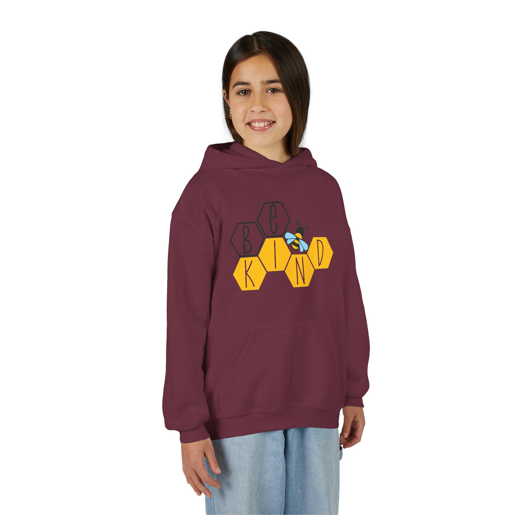 Unisex Kids Hoodie – Bee Kind & Cozy
