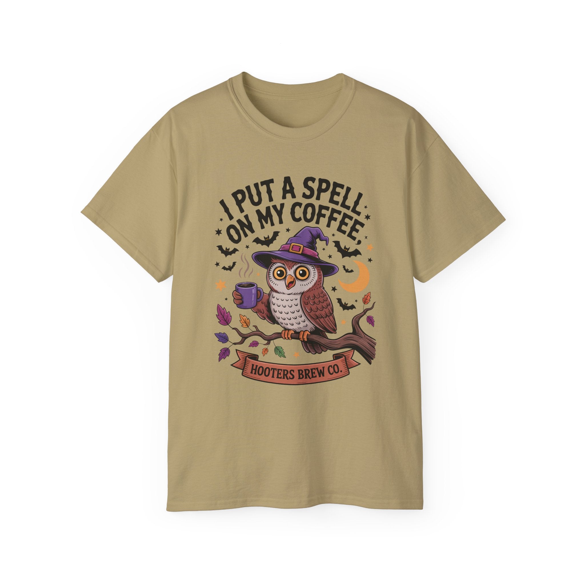 Halloween Owl Coffee Tee - Festive Wear | Gallory Hive